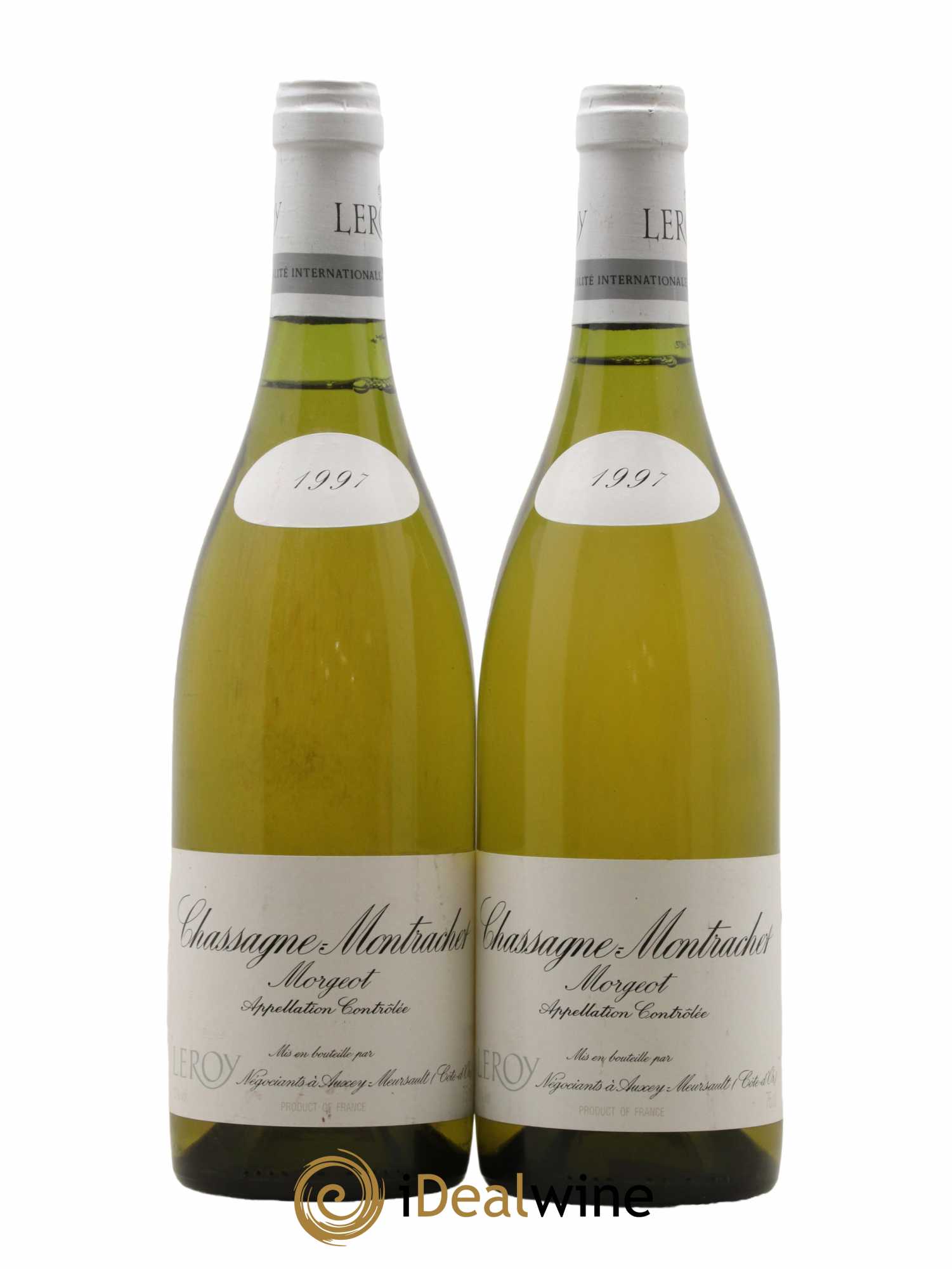 Chassagne-Montrachet 1er Cru Morgeot Leroy SA 1997 - Lot de 2 bouteilles - 0