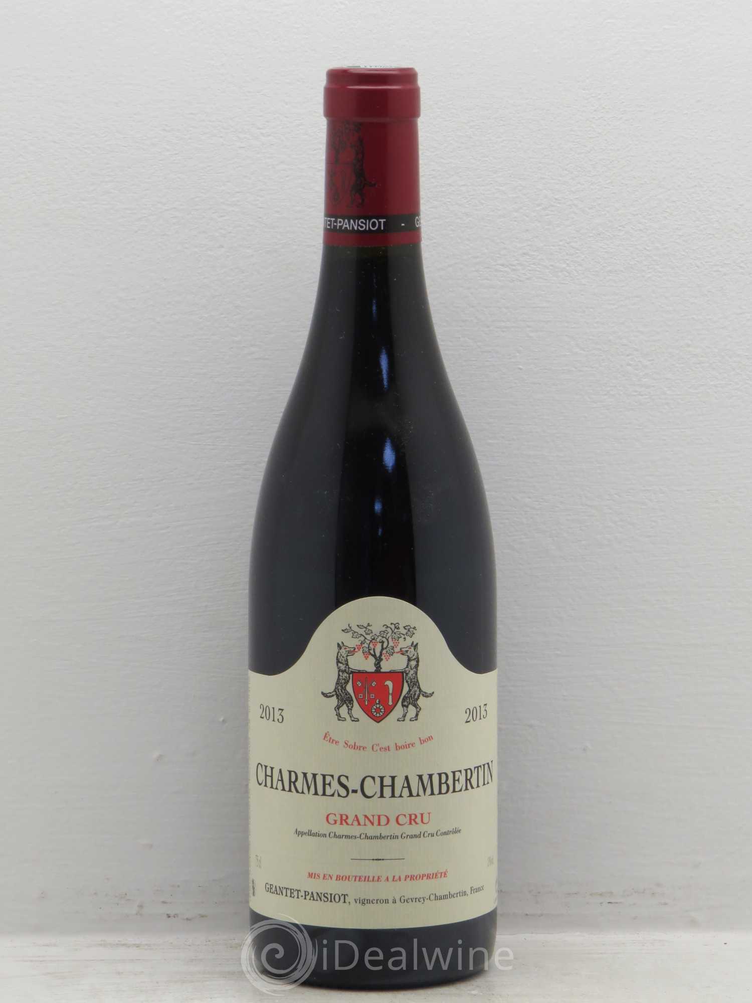 Charmes-Chambertin Grand Cru Geantet-Pansiot (sans prix de réserve) 2013 - Lot de 1 bouteille - 0