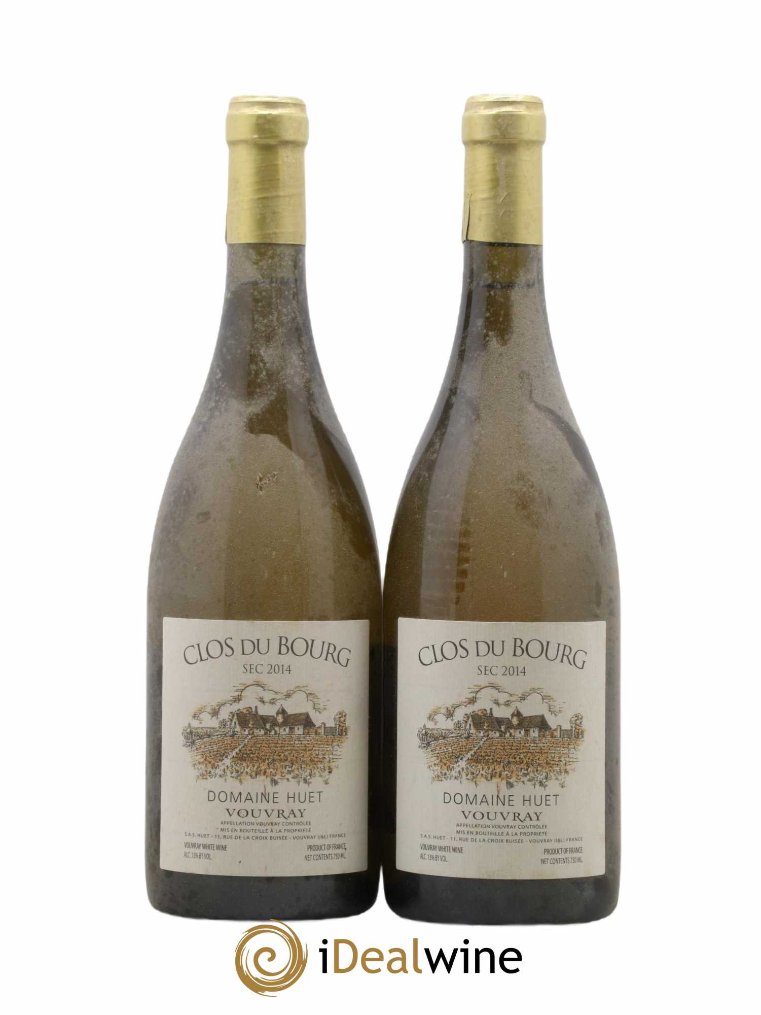 Vouvray Clos du Bourg Sec Domaine Huet 2014 - Lot de 2 bouteilles - 0