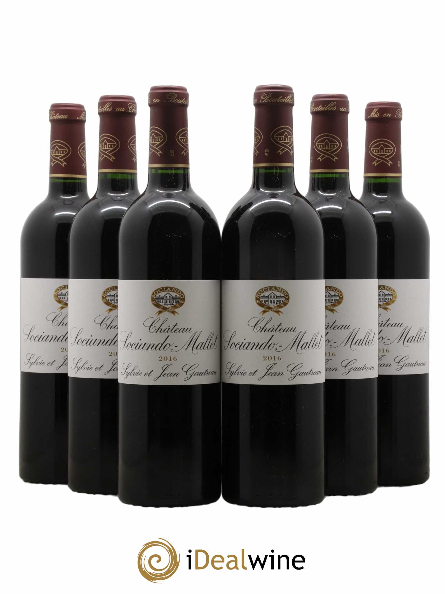 Château Sociando Mallet 2016 - Lot de 6 bouteilles - 0