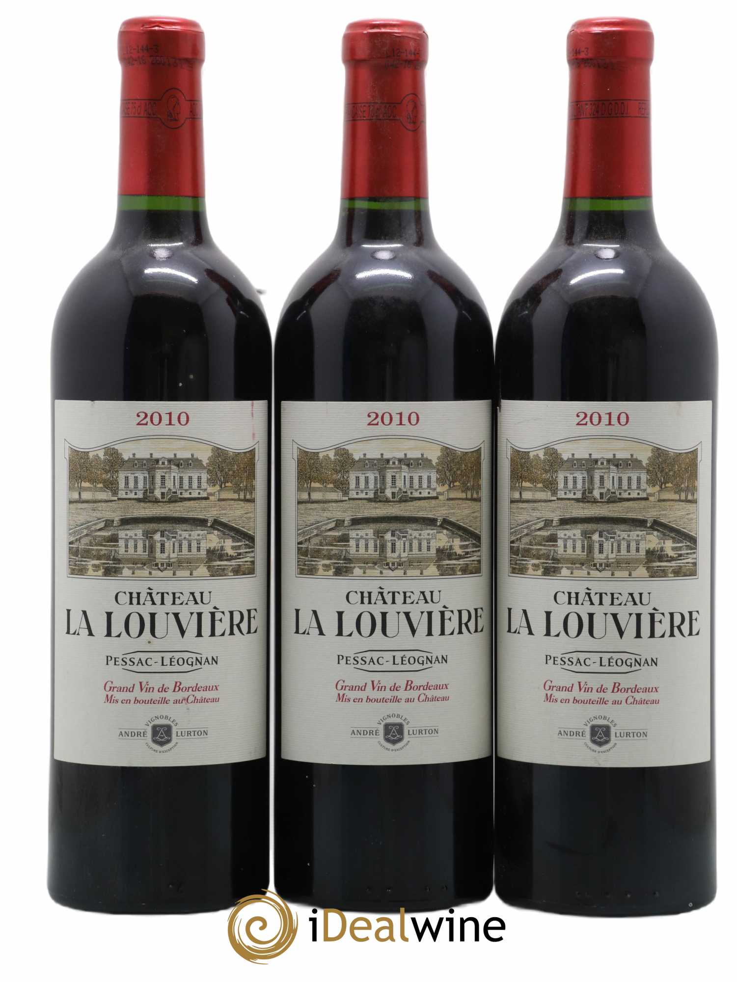 Château la Louvière 2010 - Lot de 3 bouteilles - 0