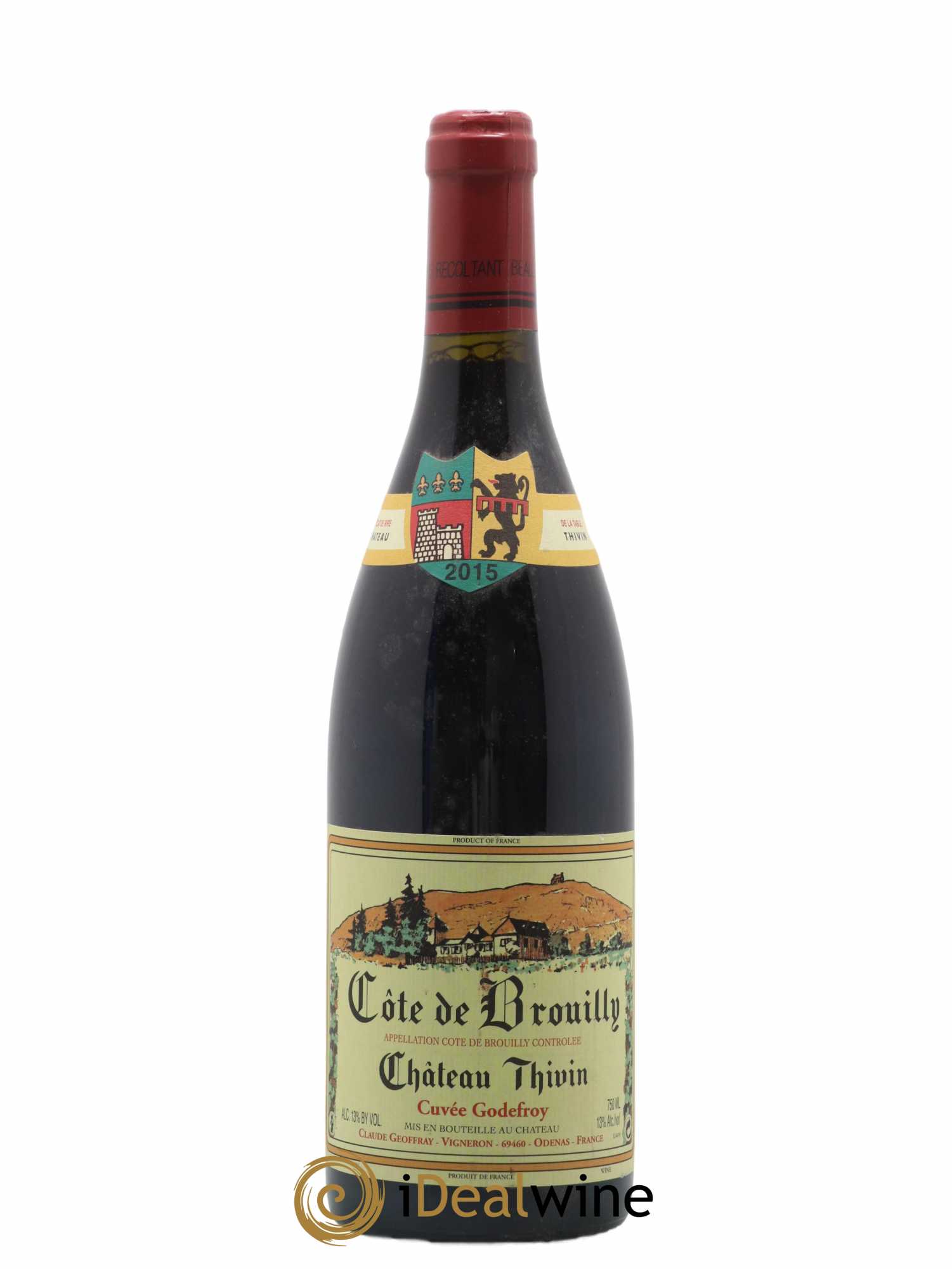 Côte de Brouilly Cuvée Godefroy Château Thivin 2015 - Lot de 1 bouteille - 0