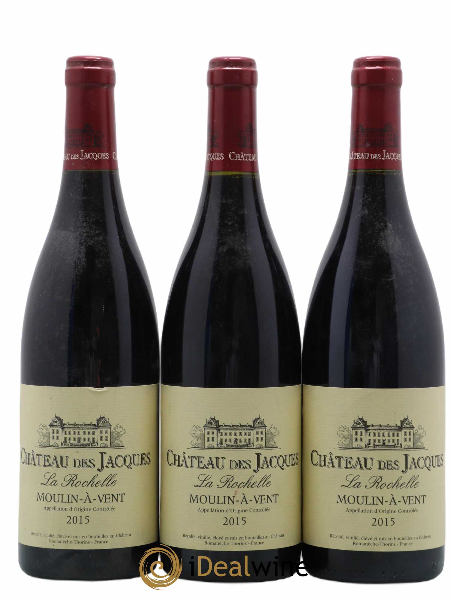 Moulin-à-Vent La Rochelle Château des Jacques 2015 - Lot de 3 bouteilles - 0