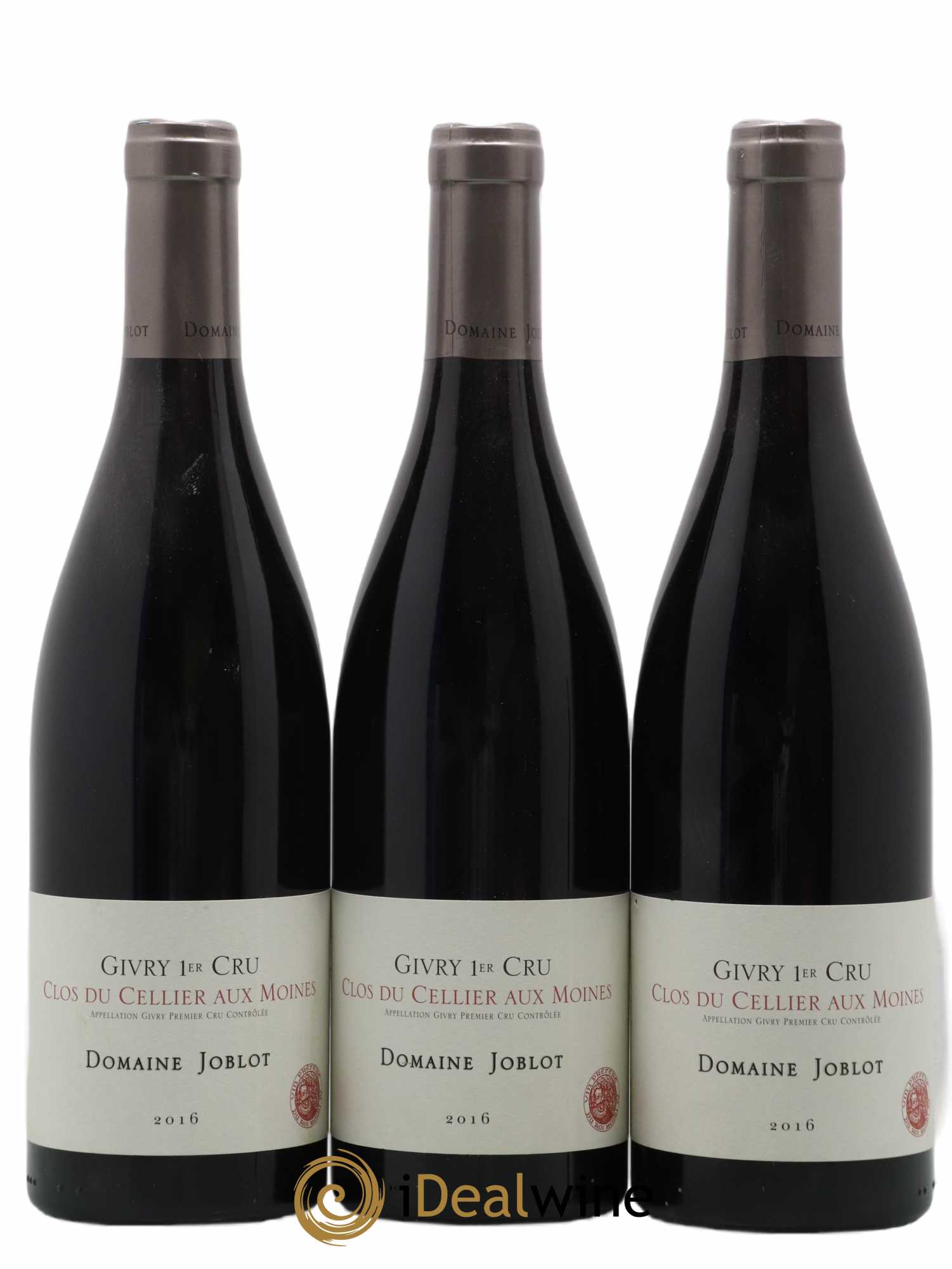 Givry 1er Cru Clos du Cellier aux Moines Joblot (Domaine) 2016 - Lot de 3 bouteilles - 0