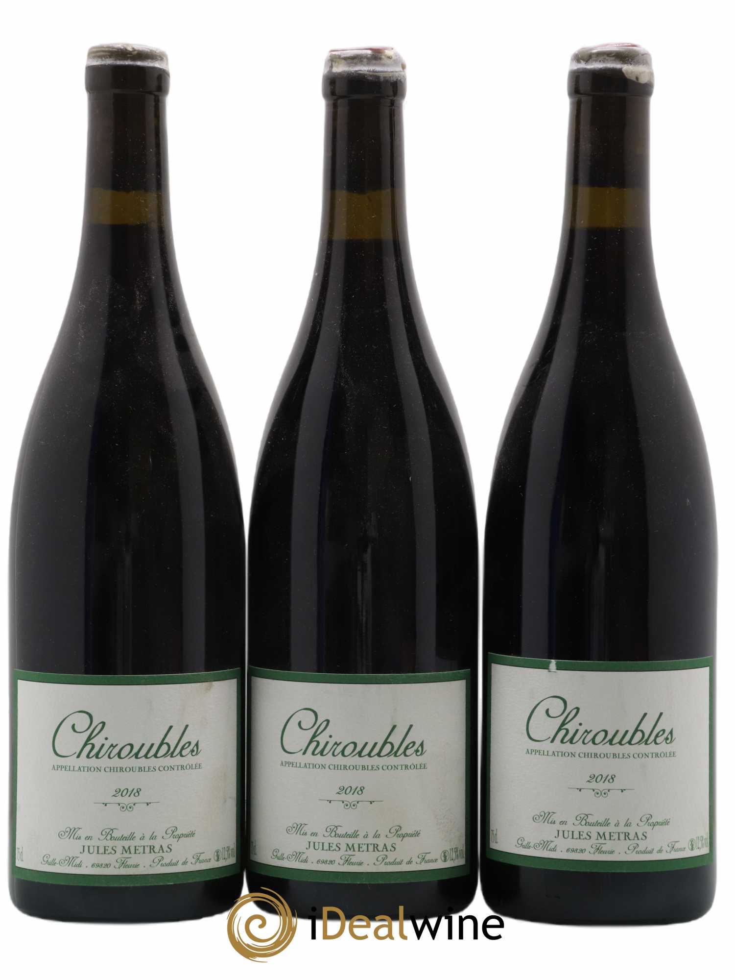 Chiroubles Jules Métras (Domaine) 2018 - Lot de 3 bouteilles - 0