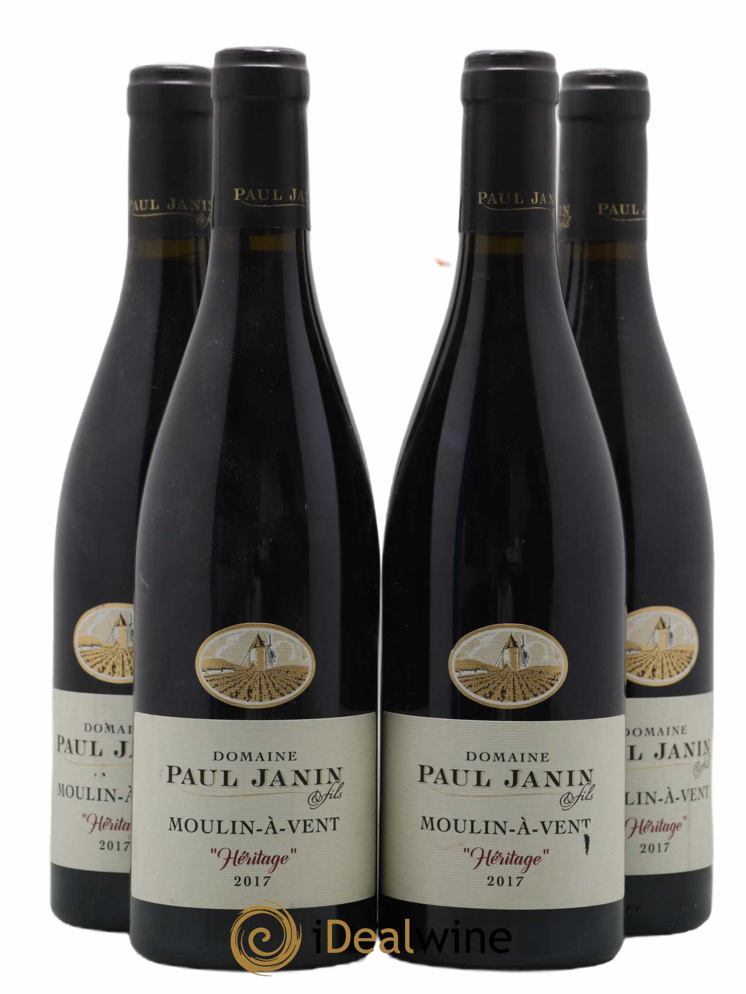 Moulin-à-Vent Héritage Paul Janin et Fils 2017 - Lot de 4 bouteilles - 0