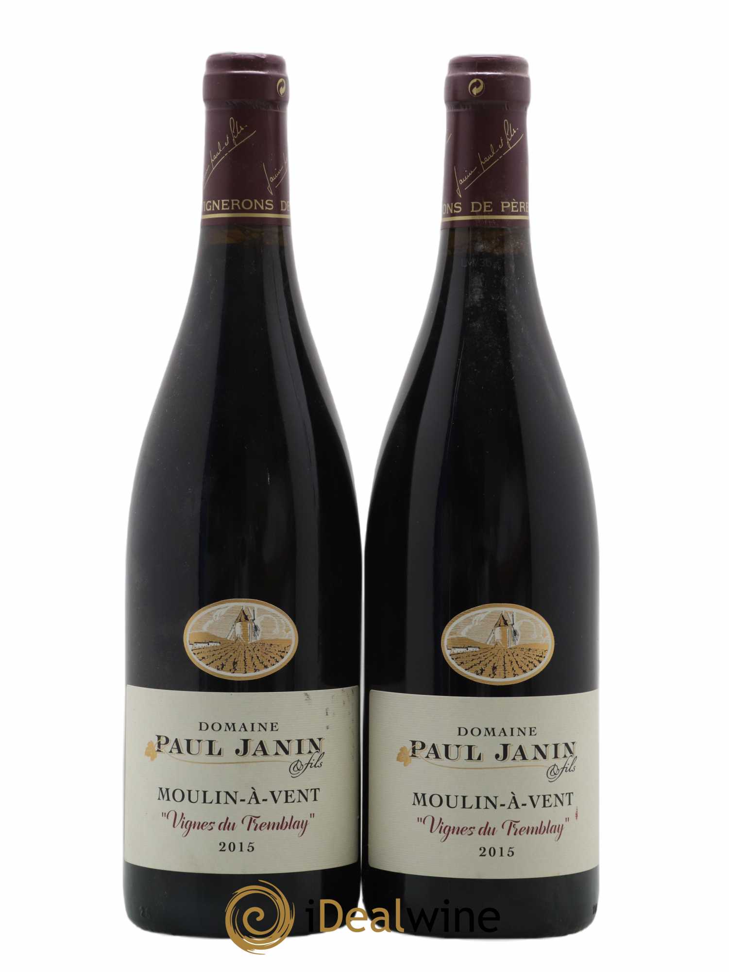 Moulin-à-Vent Vignes du Tremblay Paul Janin (Domaine) 2015 - Lot de 2 bouteilles - 0
