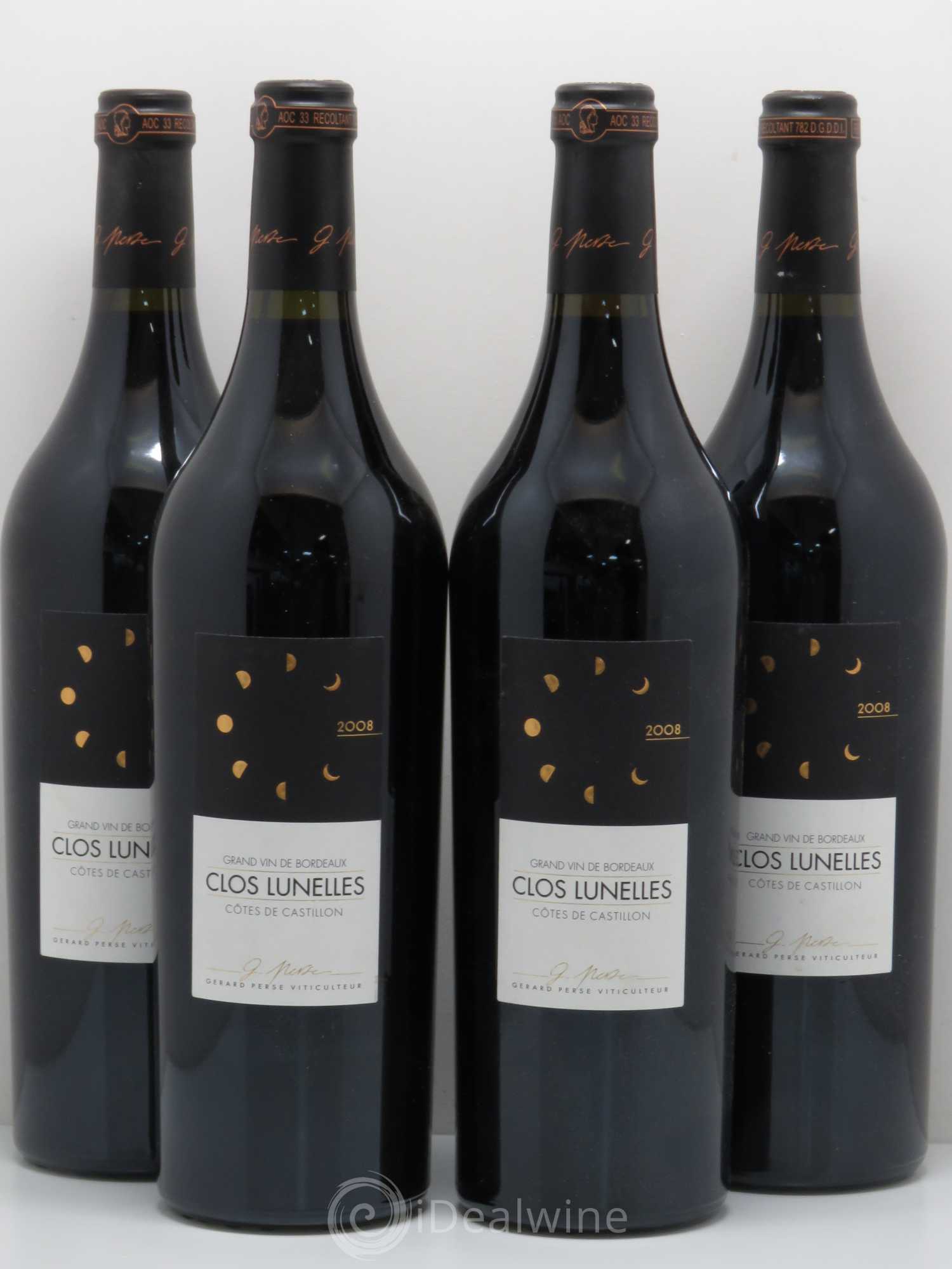 Clos Lunelles 2008 - Lot de 4 bouteilles - 0
