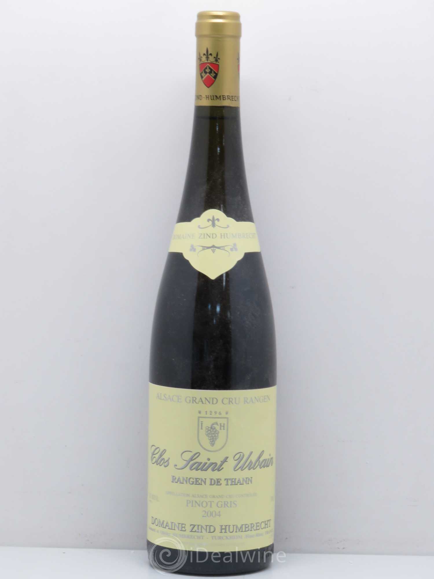 Alsace Pinot Gris Grand Cru Rangen de Thann Clos Saint-Urbain Zind-Humbrecht (Domaine) (sans prix de réserve) 2004 - Lot de 1 bouteille - 0