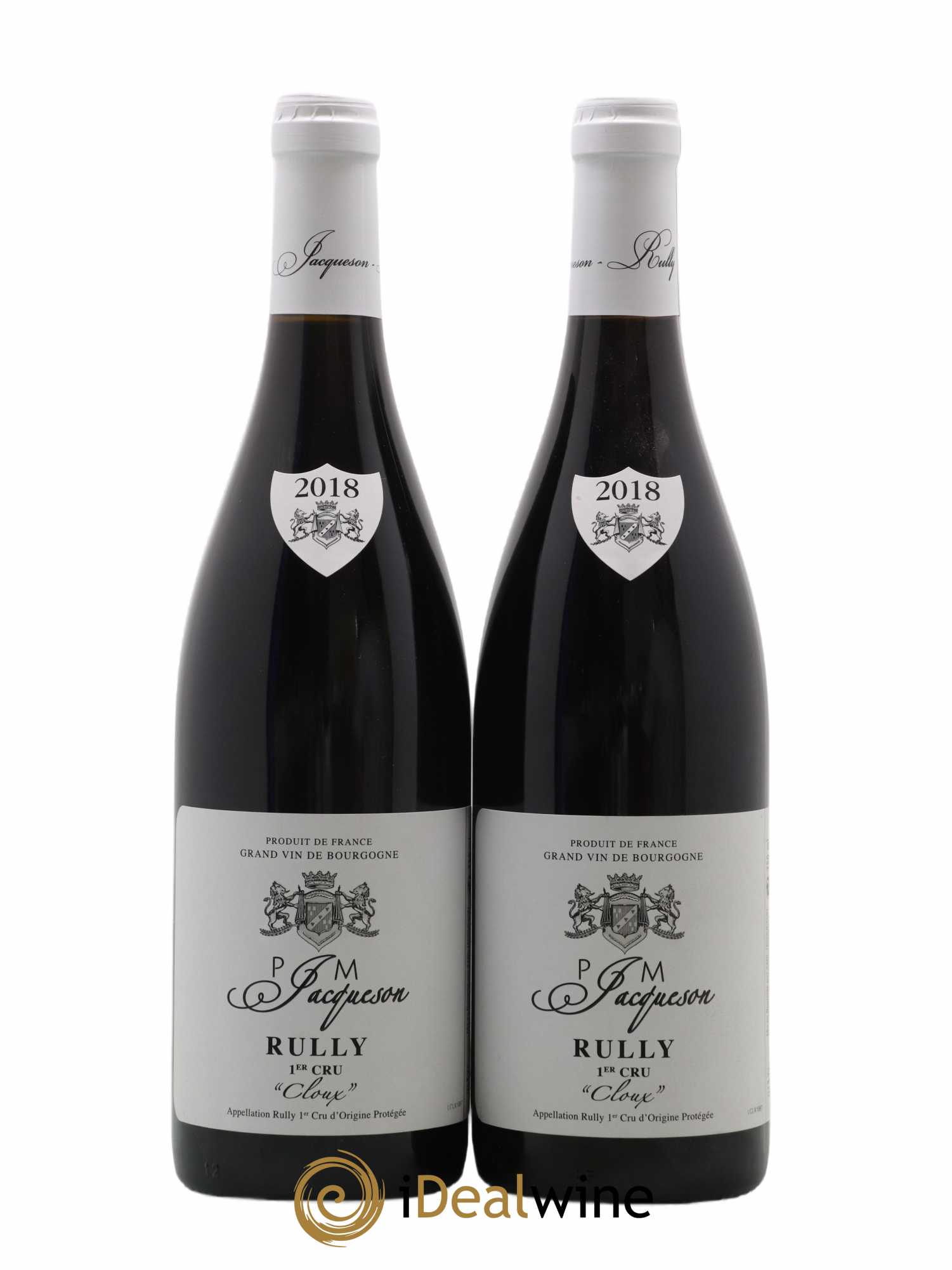 Rully 1er Cru Les Cloux Paul & Marie Jacqueson 2018 - Lot de 2 bouteilles - 0
