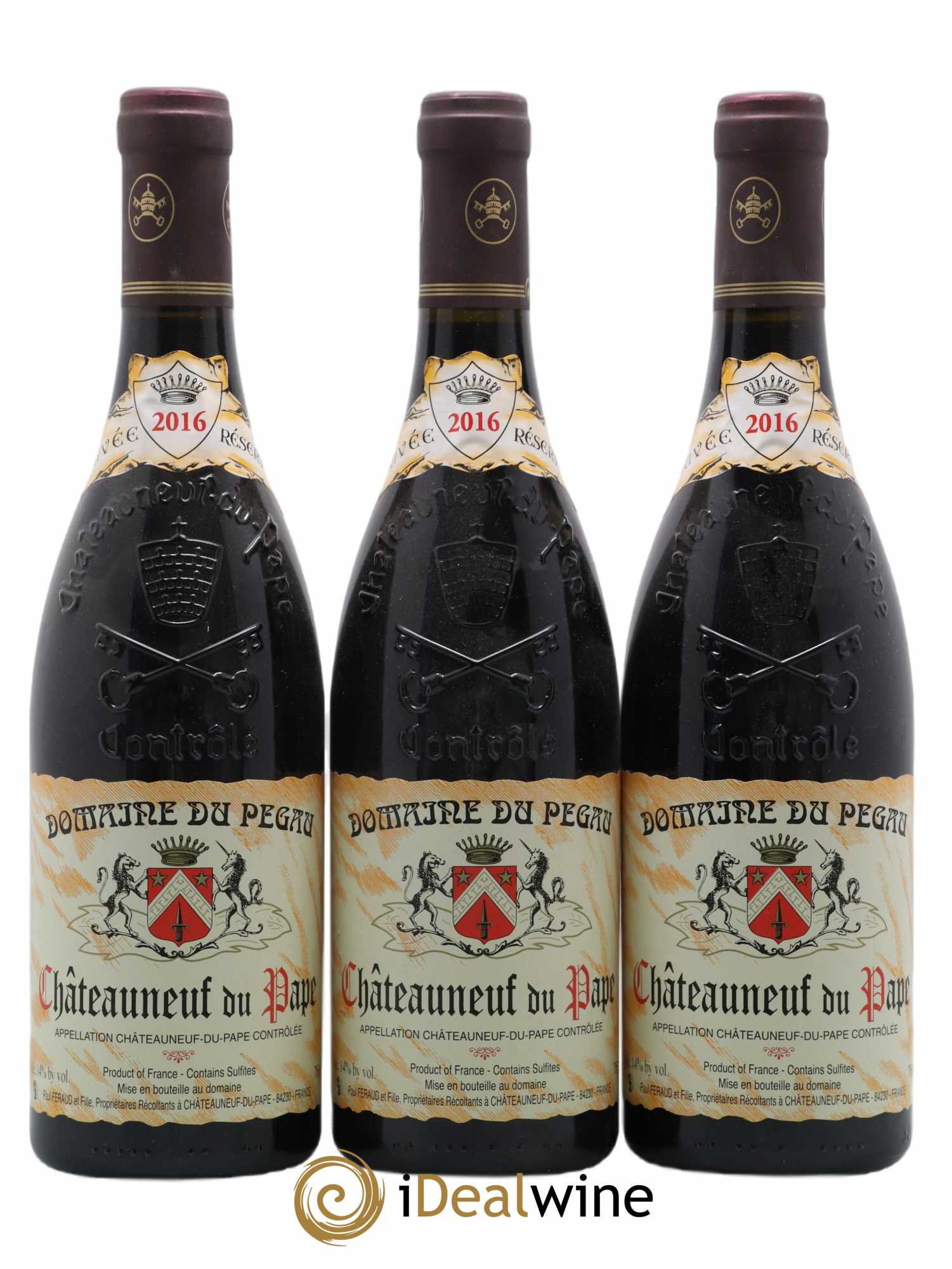 Châteauneuf-du-Pape Domaine du Pégau Cuvée Réservée Paul et Laurence Féraud 2016 - Lot de 3 bouteilles - 0