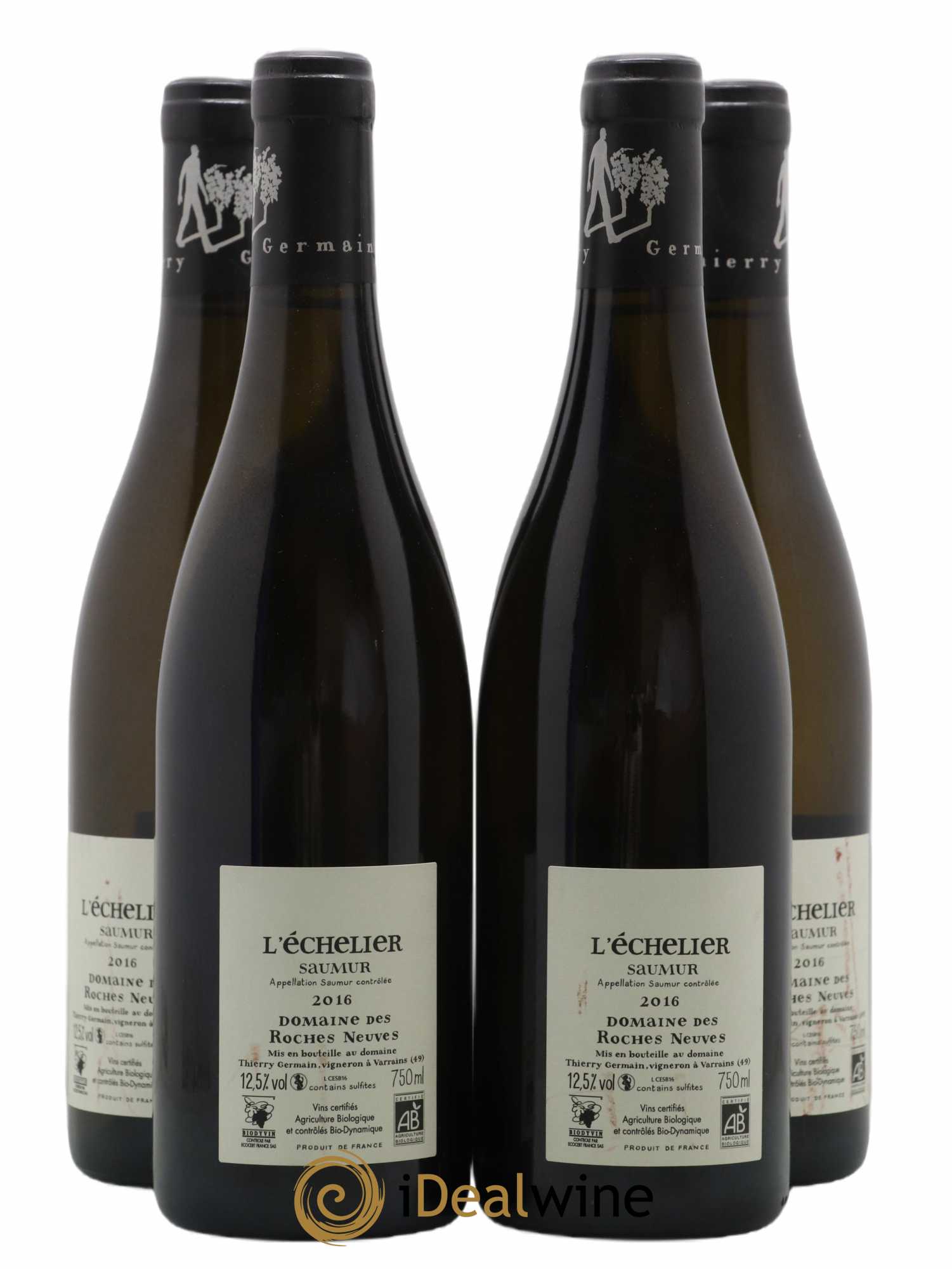 Saumur l'Echelier Domaine des Roches Neuves - Thierry Germain 2016 - Lot de 4 bouteilles - 1
