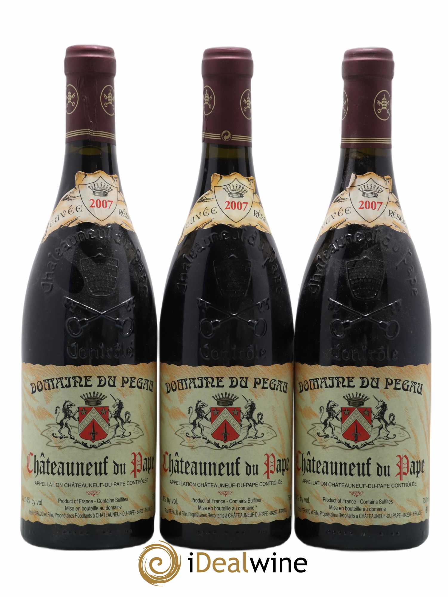 Châteauneuf-du-Pape Domaine du Pégau Cuvée Réservée Paul et Laurence Féraud 2007 - Lot de 6 bouteilles - 1