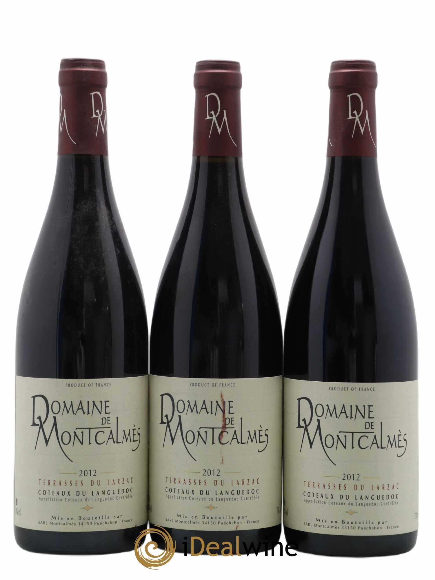 Coteaux du Languedoc Domaine de Montcalmès Frédéric Pourtalié 2012 - Lot de 3 bouteilles - 0