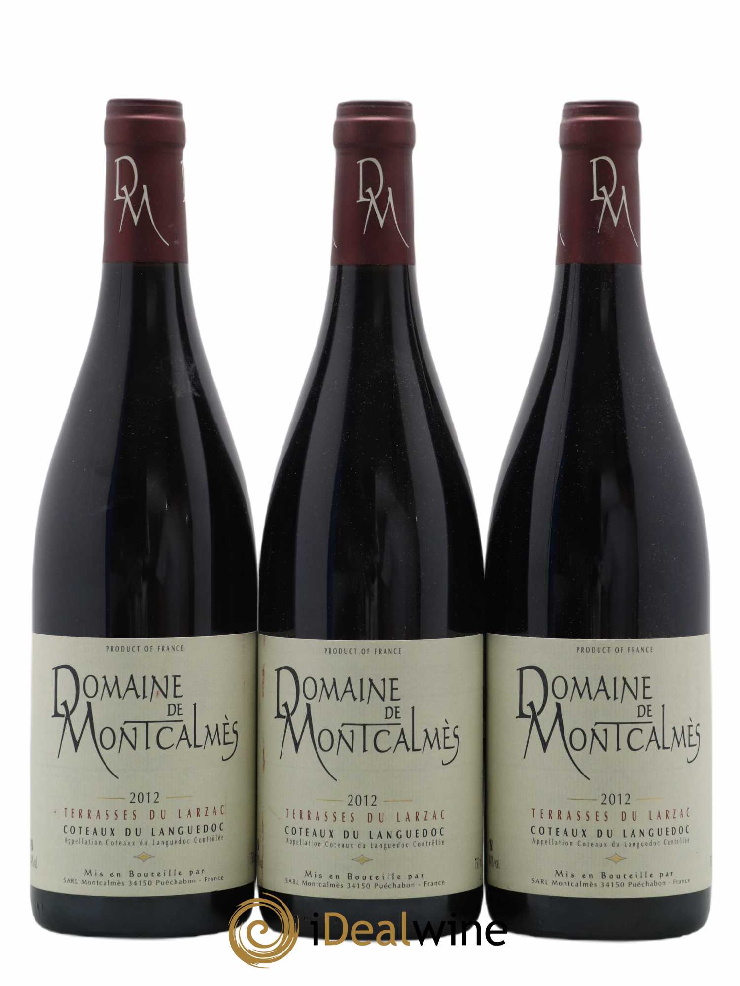 Coteaux du Languedoc Domaine de Montcalmès Frédéric Pourtalié 2012 - Lot de 3 bouteilles - 0