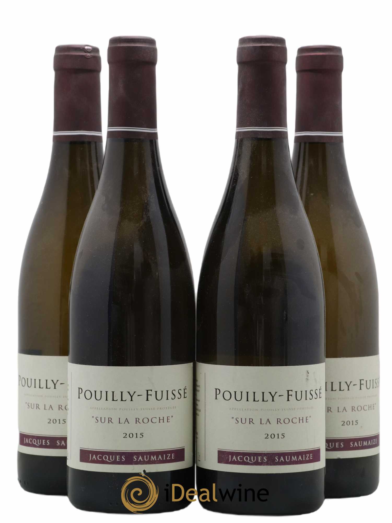 Pouilly-Fuissé Sur la Roche Jacques et Nathalie Saumaize 2015 - Lot de 4 bouteilles - 0