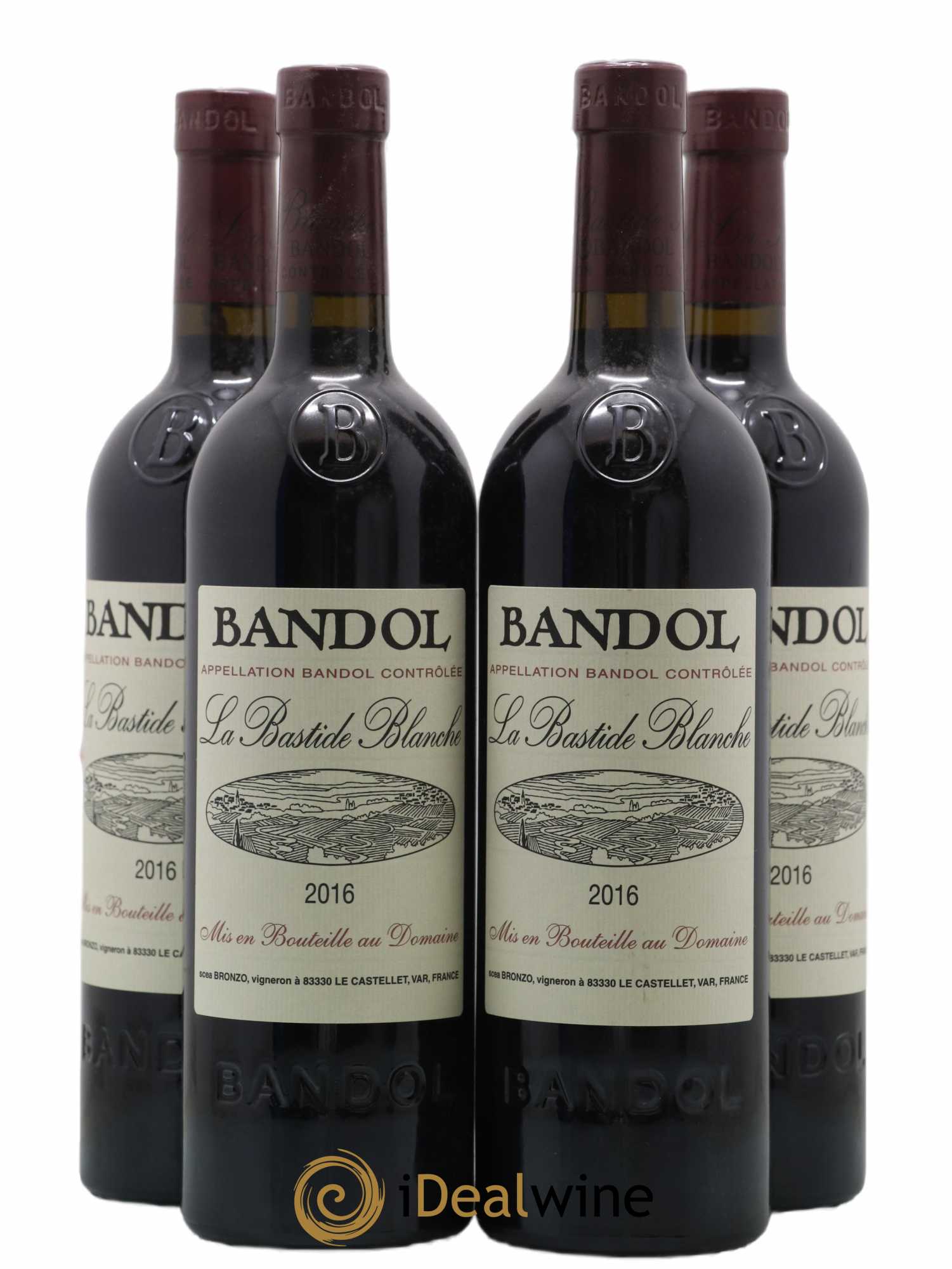 Bandol La Bastide Blanche Famille Bronzo 2016 - Lot de 4 bouteilles - 0