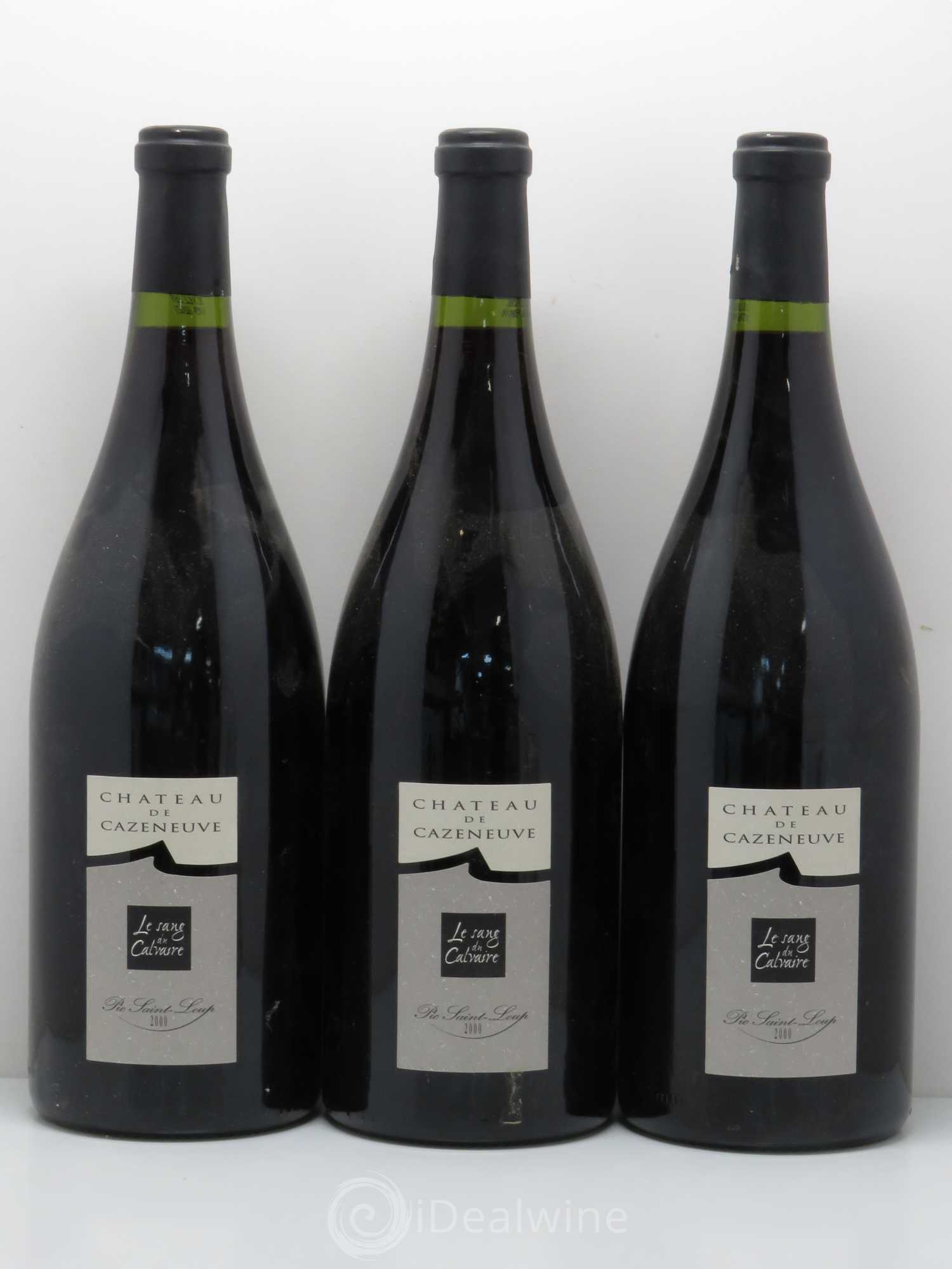 Coteaux du Languedoc Pic Saint Loup Sang du Calvaire Cazeneuve (sans prix de réserve) 2000 - Posten von 3 Magnum - 0