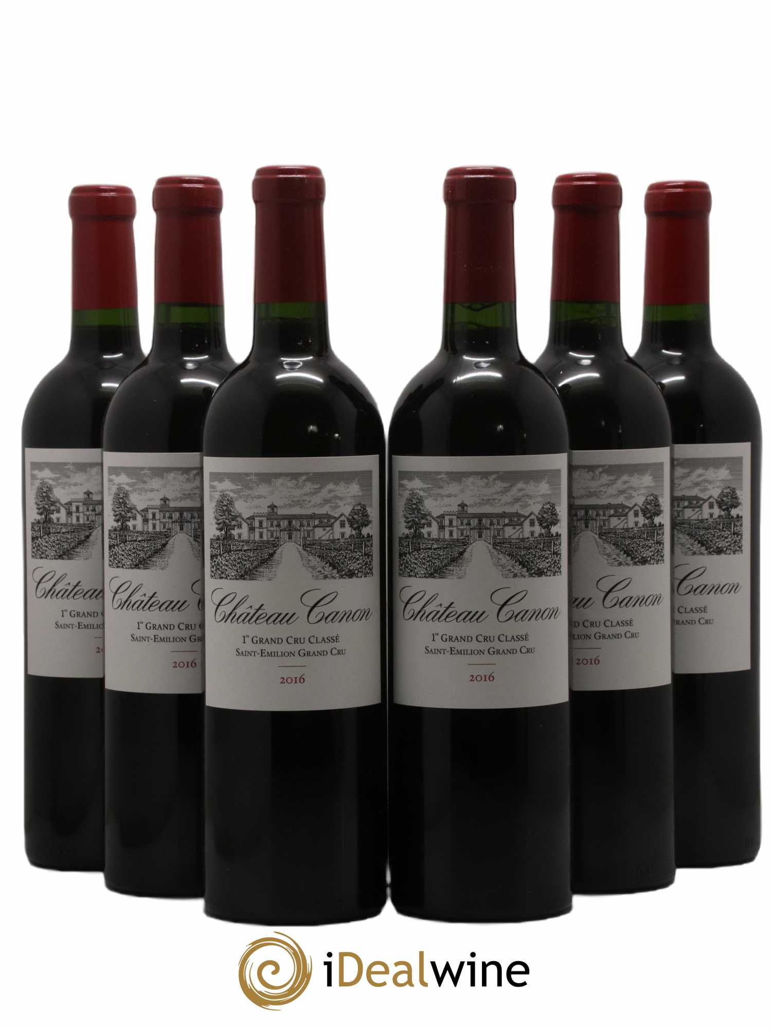 Château Canon 1er Grand Cru Classé B 2016 - Lot de 6 bouteilles - 0