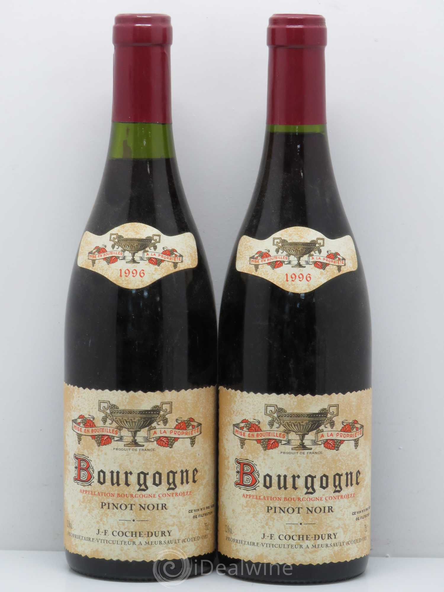 Bourgogne Coche Dury (Domaine) (sans prix de réserve) 1996 - Lot de 2 bouteilles - 0