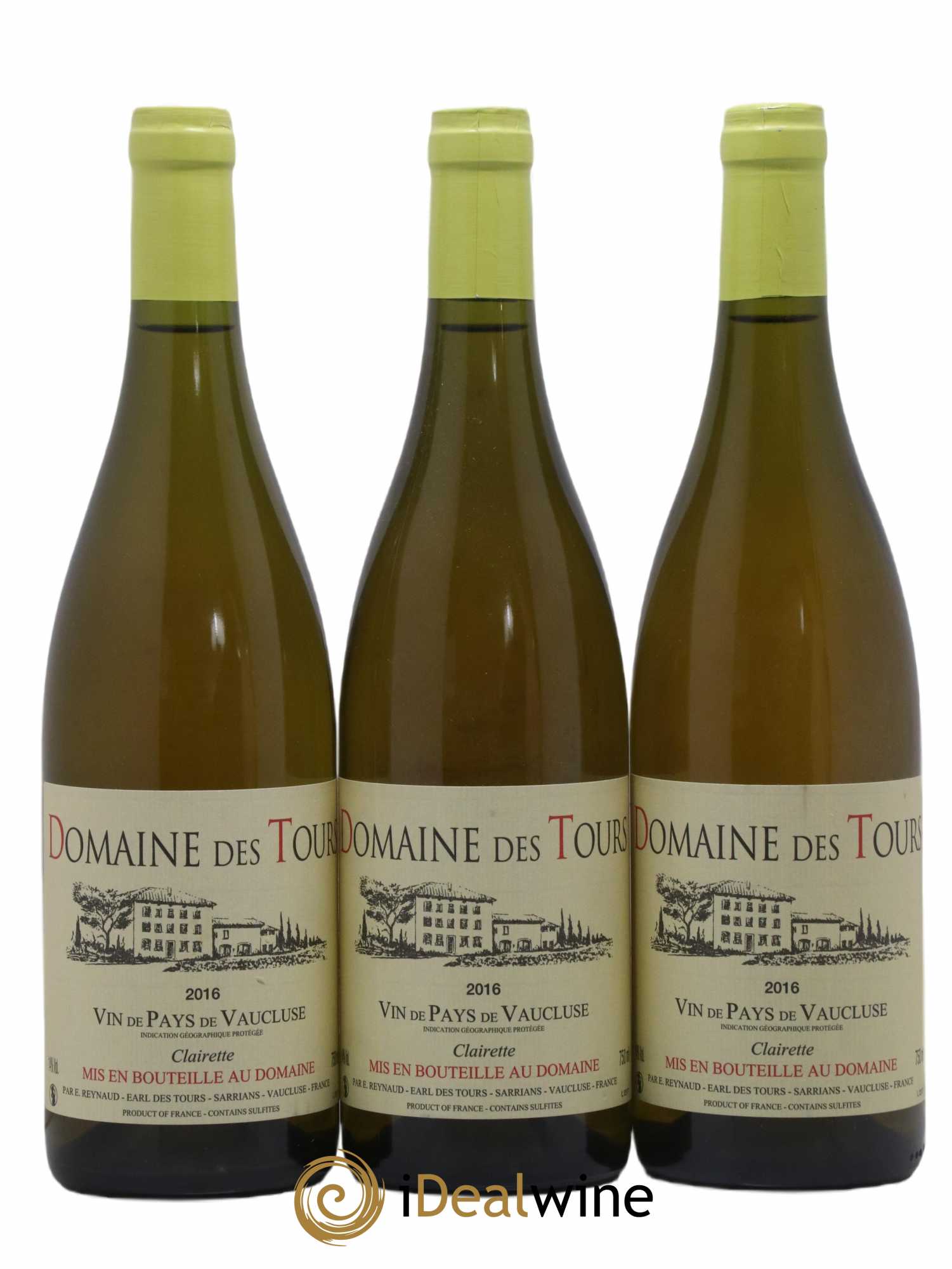 Vaucluse (Vin de Pays de Vaucluse) Domaine des Tours Emmanuel Reynaud (senza prezzo di riserva) 2016 - Lotto di 3 bottiglie - 0