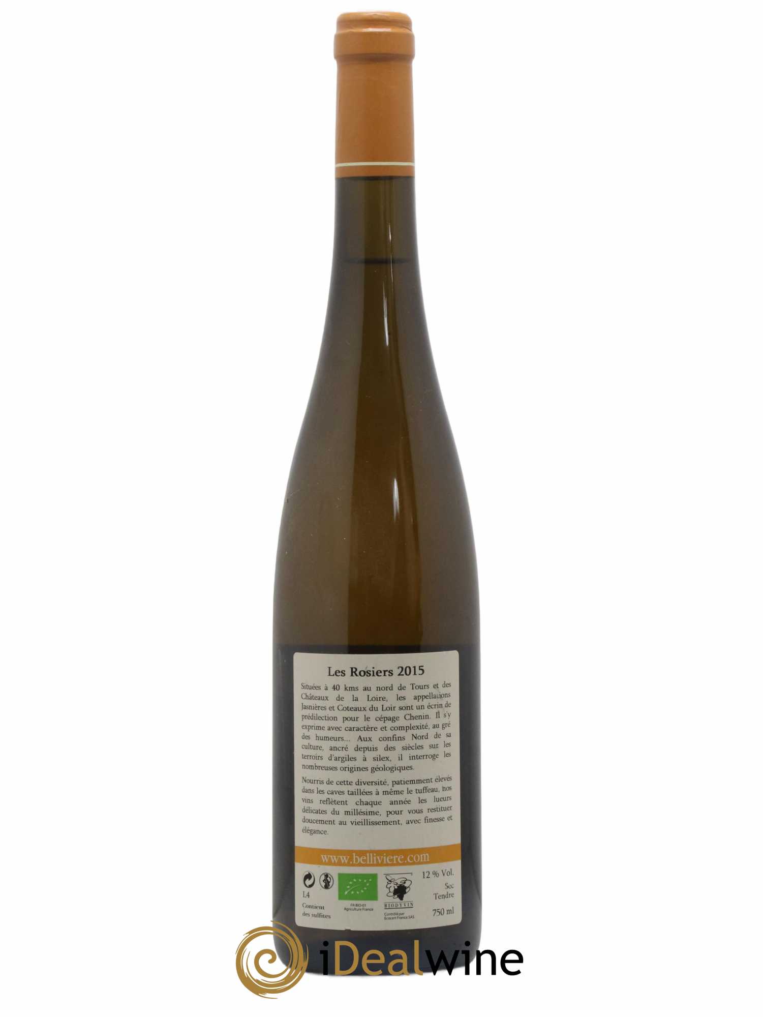 Jasnières Les Rosiers Domaine de Bellivière 2015 - Lot de 1 bouteille - 1