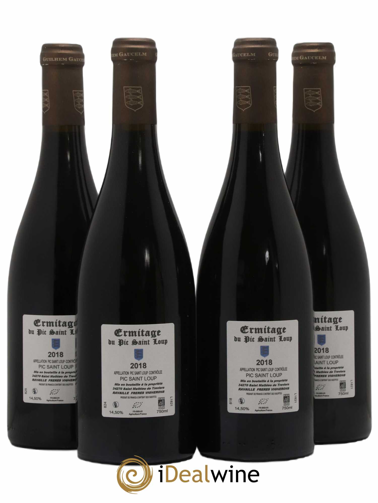 Pic Saint-Loup Héritage du Pic Saint-Loup (anciennement Ermitage) Guilhem Gaucelm 2018 - Lot de 4 bouteilles - 1