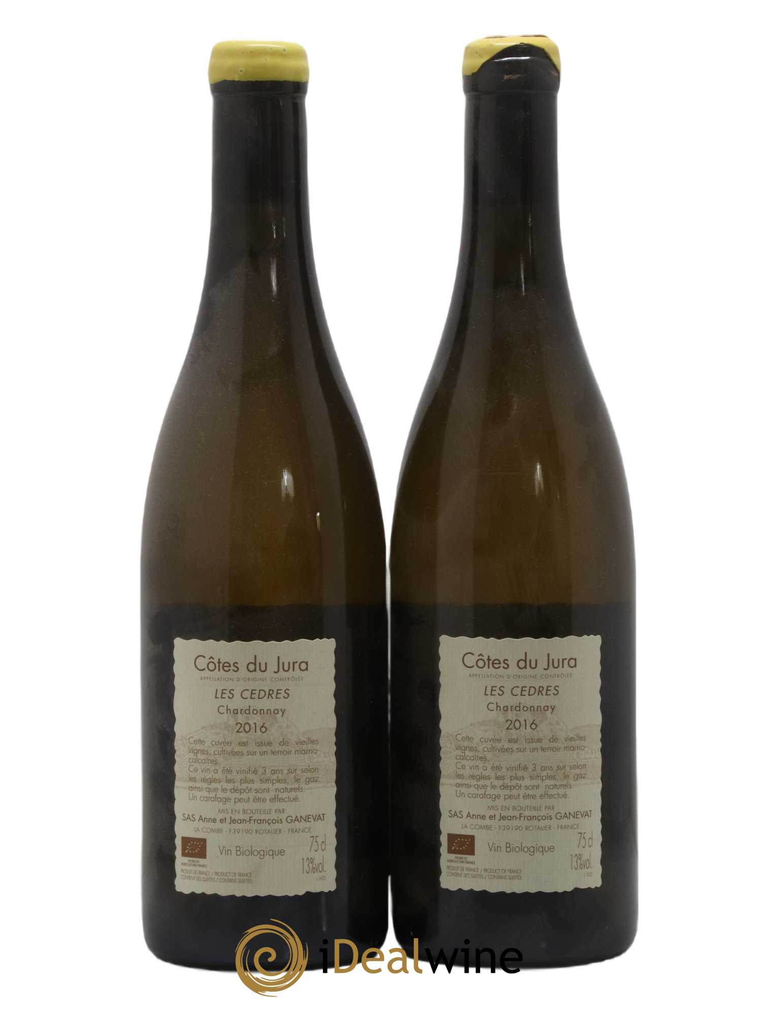 Vin de France (anciennement Côtes du Jura) Les Cèdres Anne et Jean François Ganevat 2016 - Lot de 2 bouteilles - 1