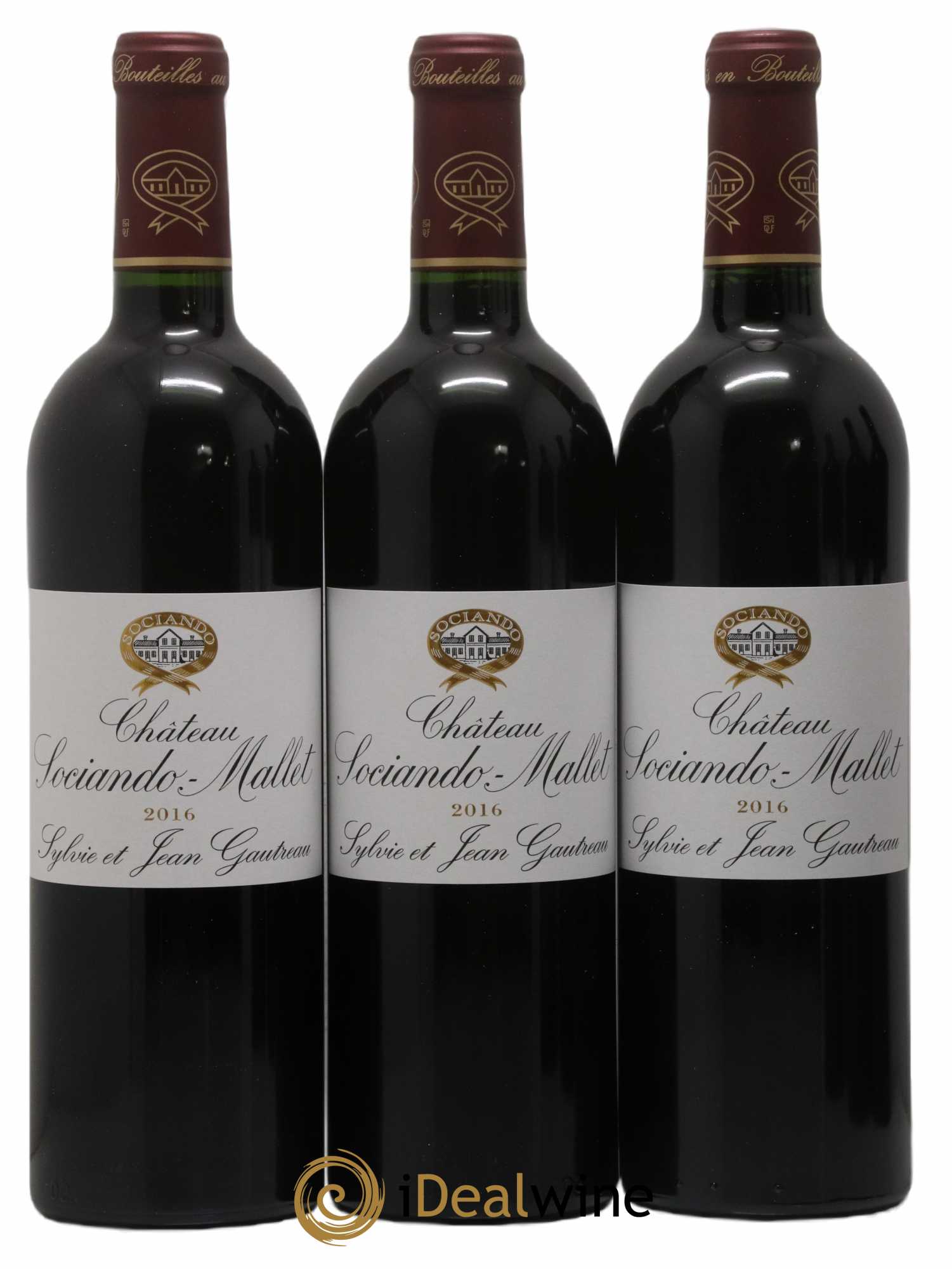Château Sociando Mallet 2016 - Lot of 6 bottles - 1