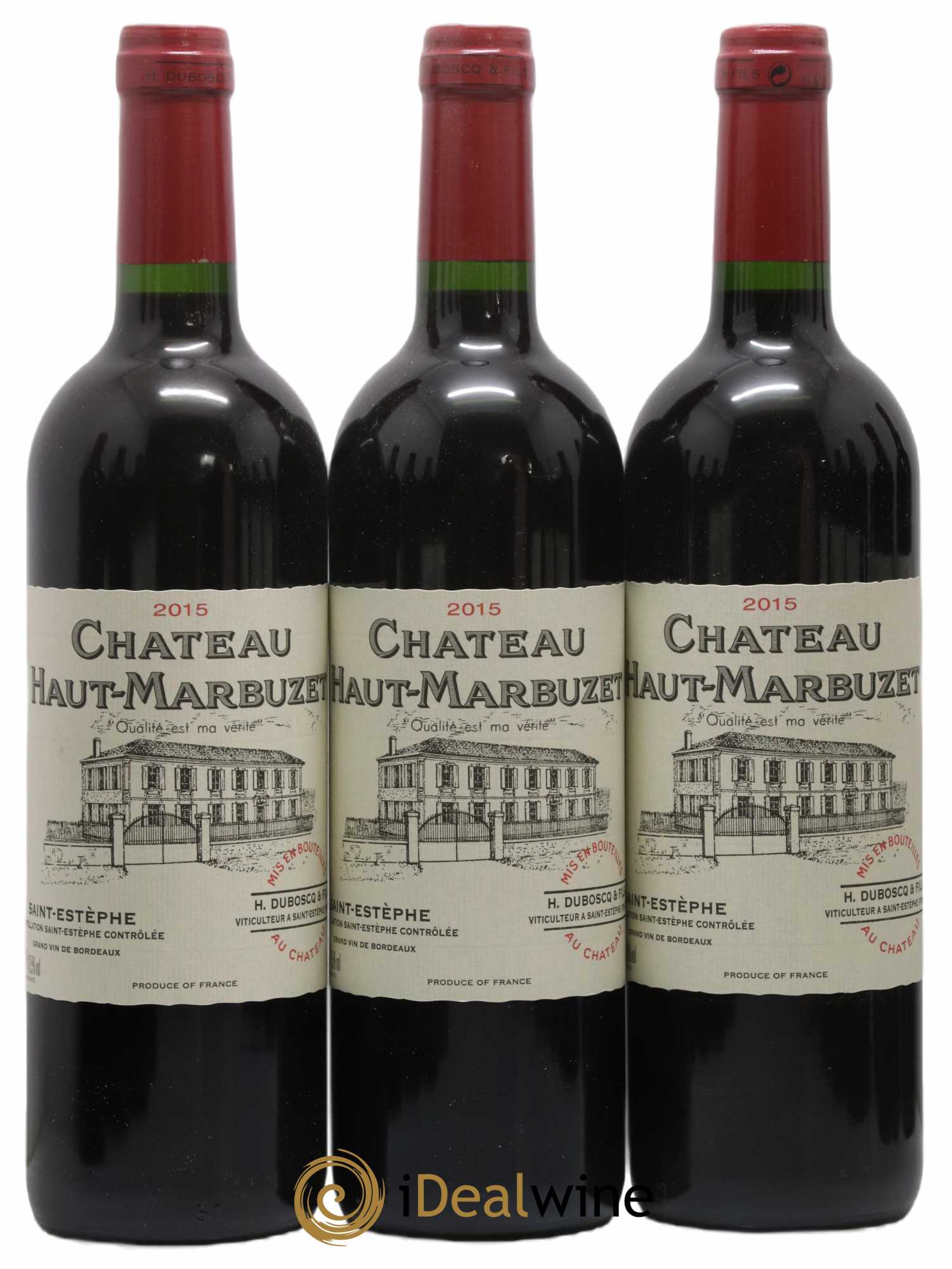 Château Haut Marbuzet 2015 - Lot de 12 bouteilles - 1