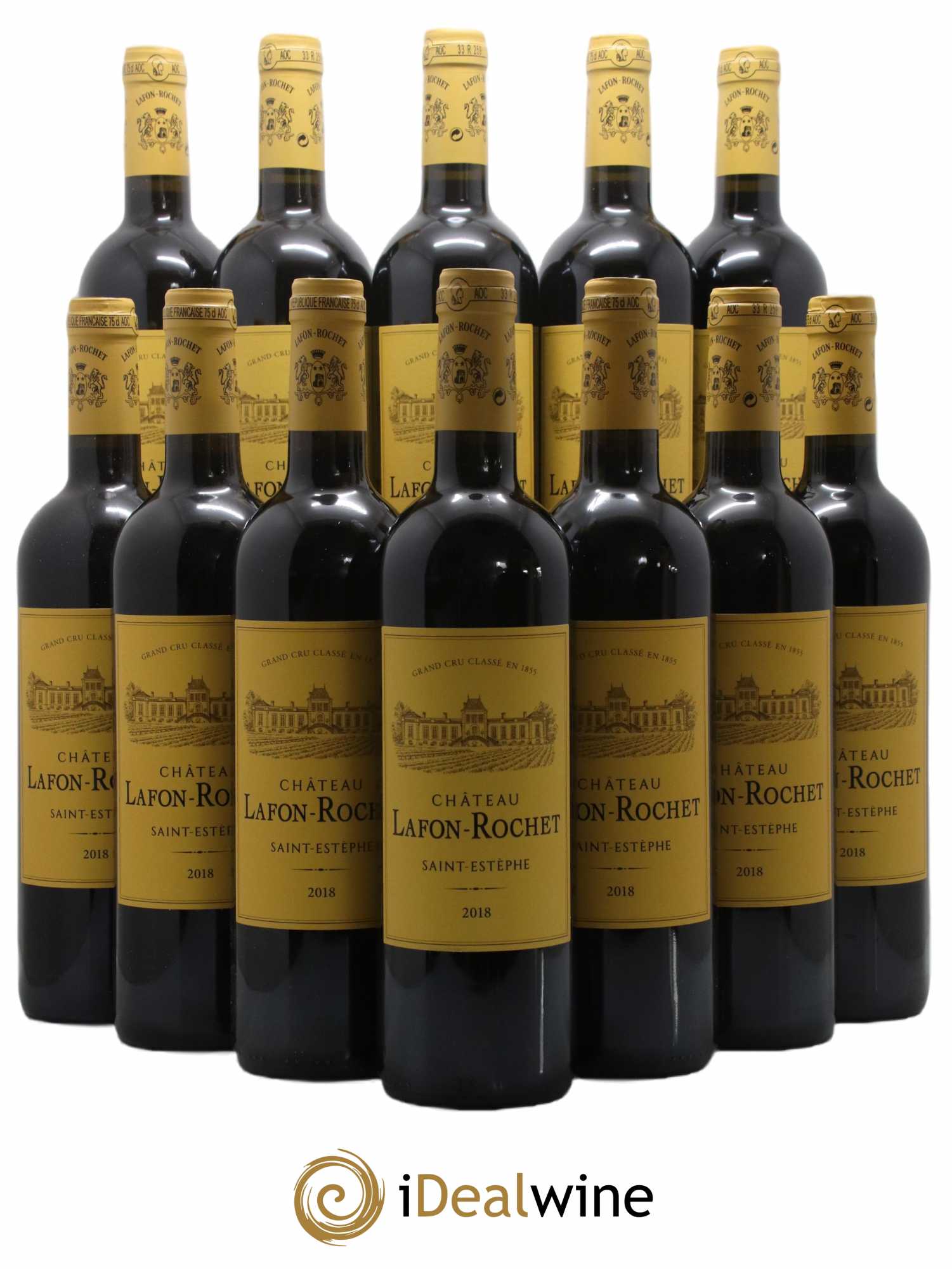 Château Lafon Rochet 4ème Grand Cru Classé 2018 - Lot de 12 bouteilles - 0