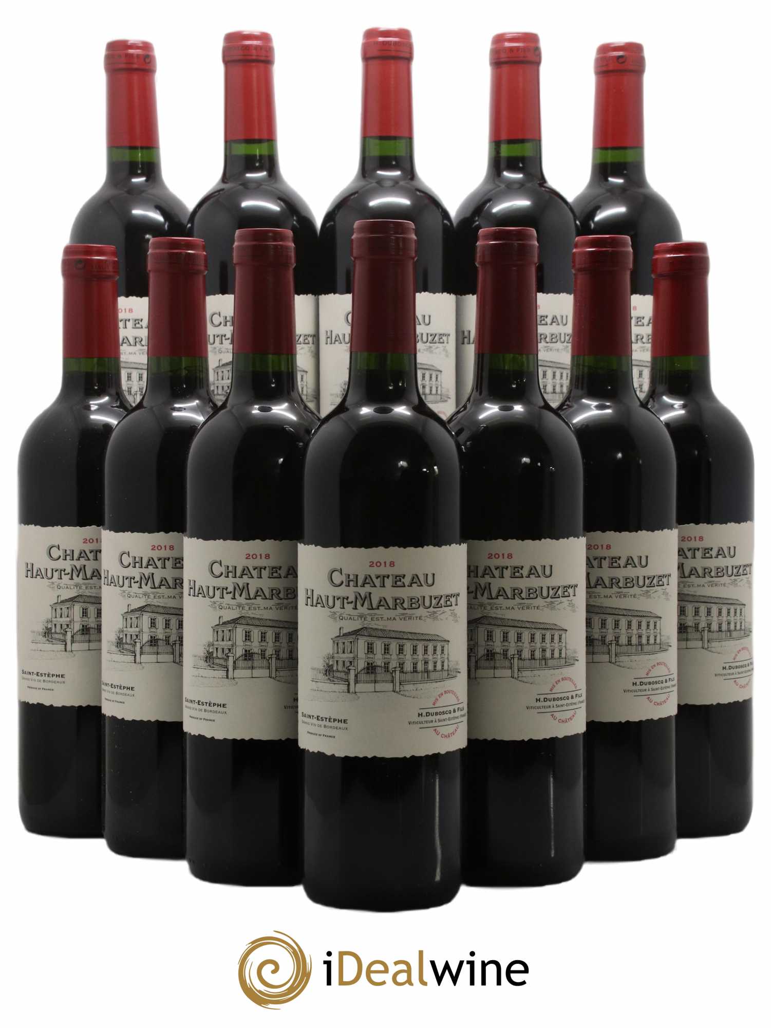 Château Haut Marbuzet 2018 - Lot de 12 bouteilles - 0