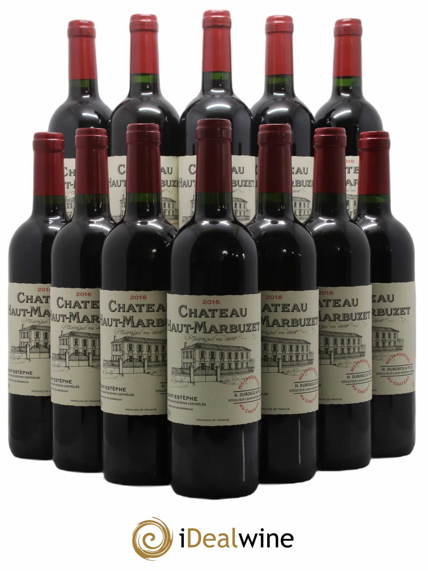Château Haut Marbuzet 2016 - Lot de 12 bouteilles - 0