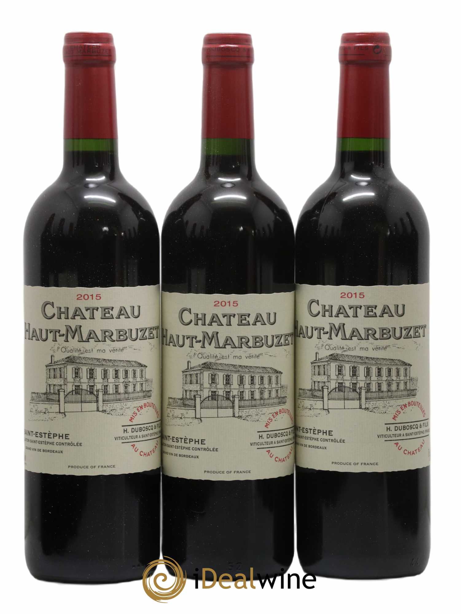 Château Haut Marbuzet 2015 - Lot de 12 bouteilles - 1