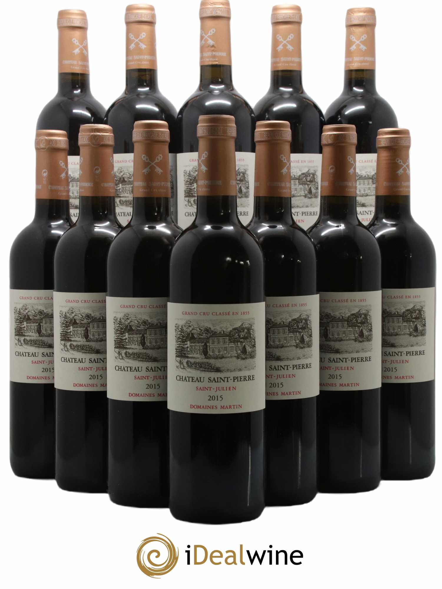 Château Saint-Pierre 4ème Grand Cru Classé 2015 - Lot de 12 bouteilles - 0