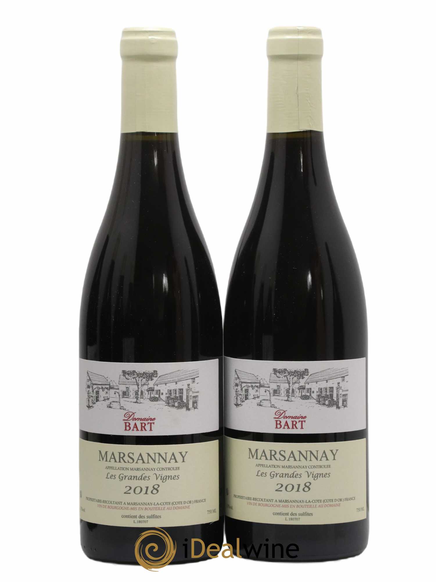 Marsannay Les Grandes Vignes Bart 2018 - Lot de 2 bouteilles - 0