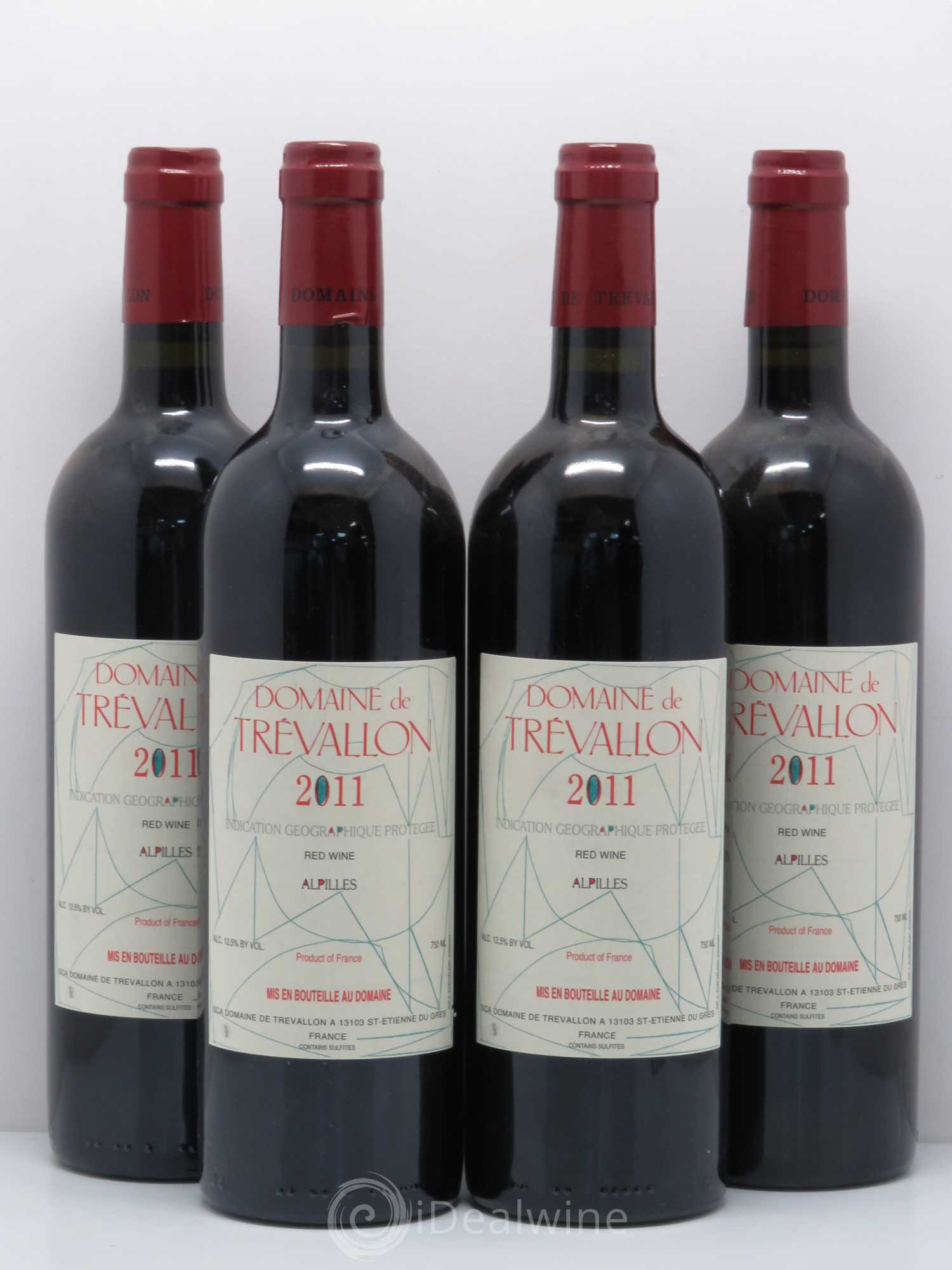 VDP Bouches du Rhône Trévallon (Domaine de) Eloi Dürrbach (sans prix de réserve) 2011 - Lot de 4 bouteilles - 0