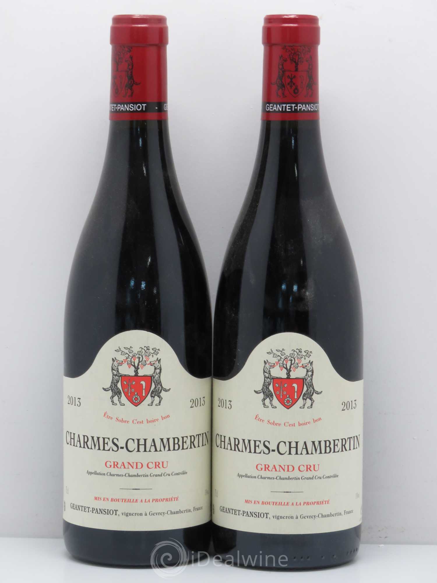 Charmes-Chambertin Grand Cru Geantet-Pansiot (sans prix de réserve) 2013 - Lot de 2 bouteilles - 0