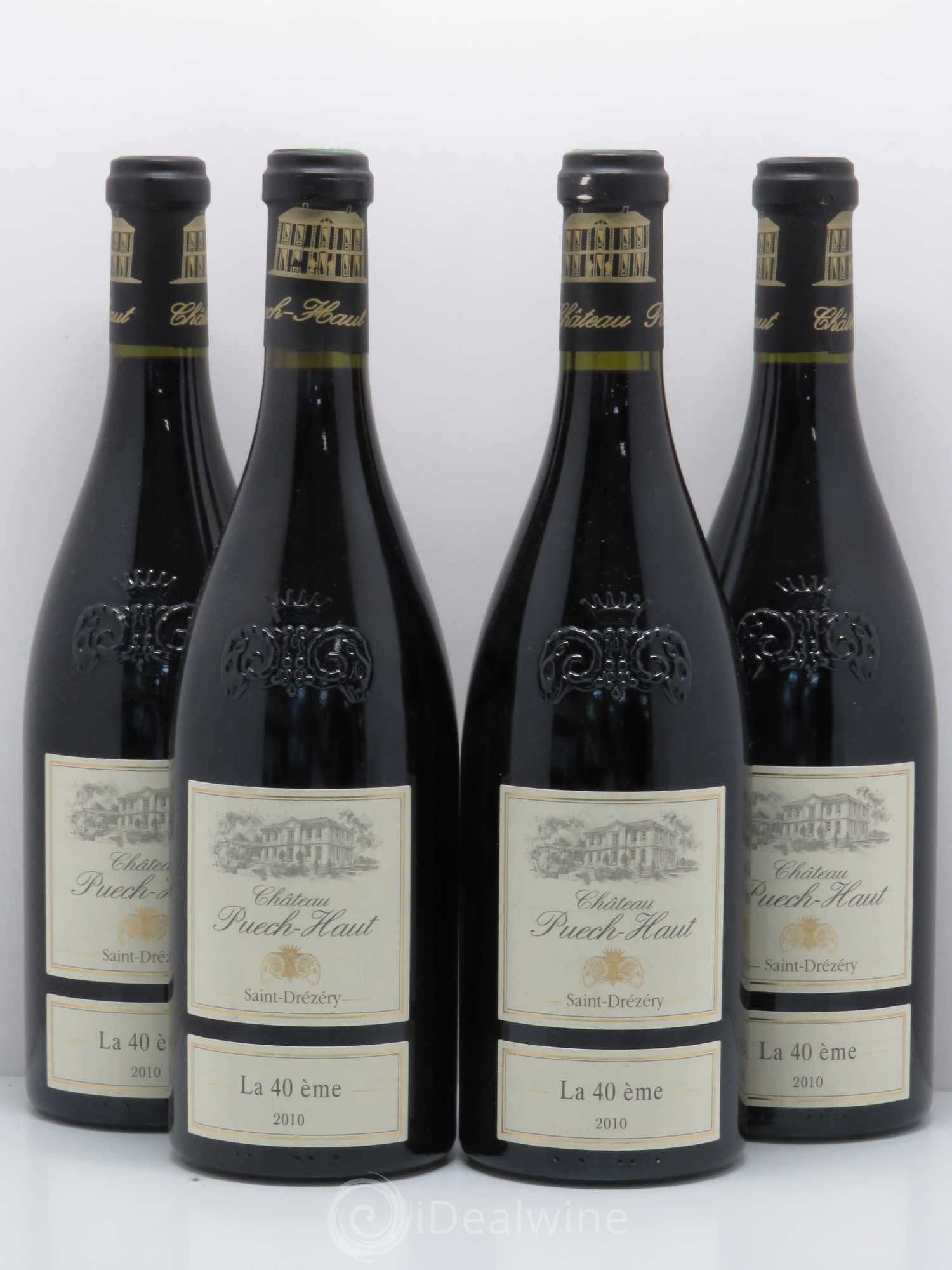 Coteaux du Languedoc Château Puech-Haut Gérard Bru La 40ème 2010 - Lot de 4 bouteilles - 0