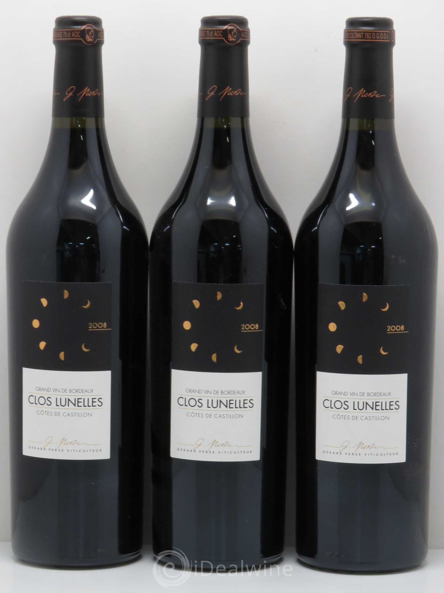 Clos Lunelles (sans prix de réserve) 2008 - Lot de 6 bouteilles - 2
