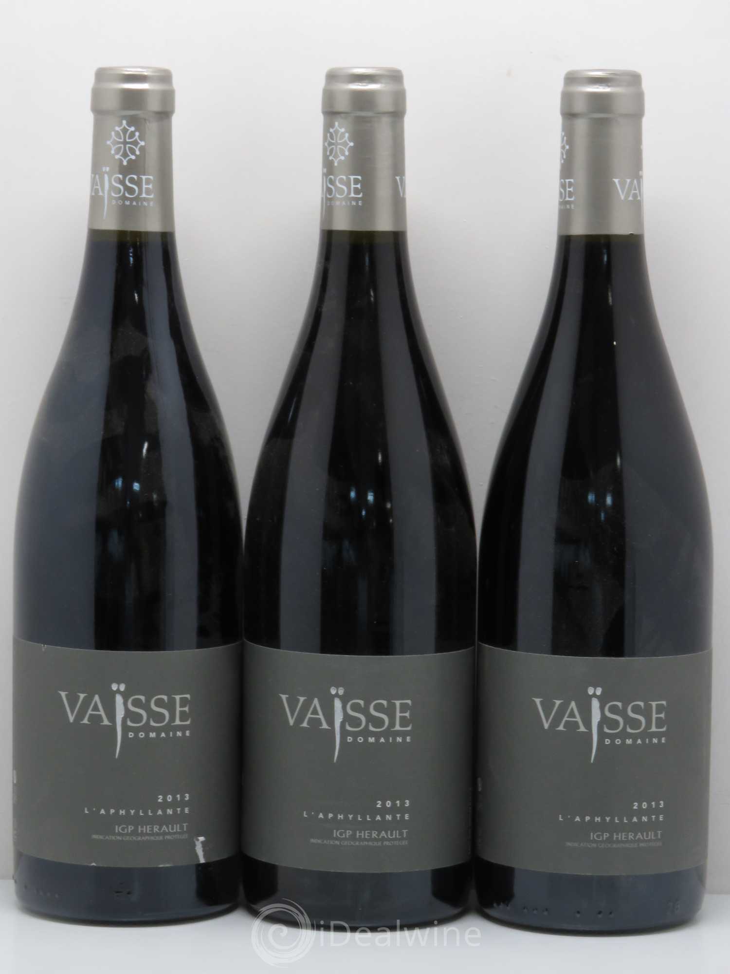 Pays d'Hérault Domaine Vaisse L'Aphyllante 2013 - Posten von 3 Flaschen - 0