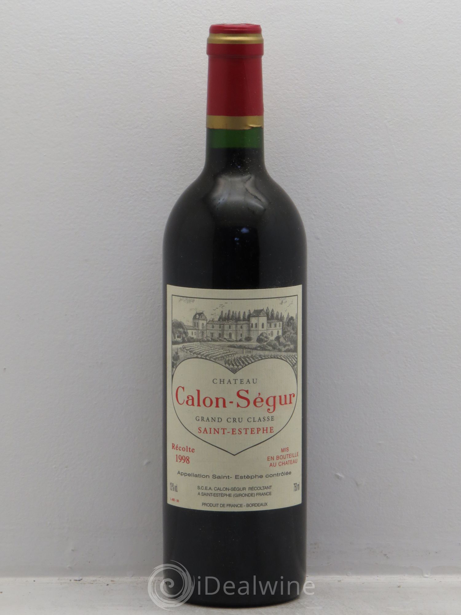 Château Calon Ségur 3ème Grand Cru Classé 1998 - Lot de 1 bouteille - 0
