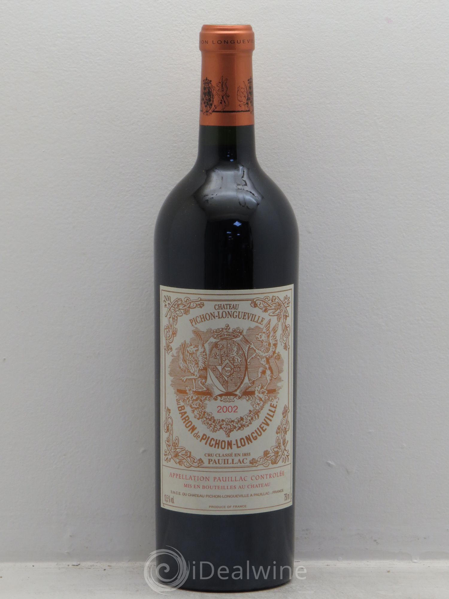 Pichon Longueville Baron 2ème Grand Cru Classé 2002 - Lot de 1 bouteille - 0