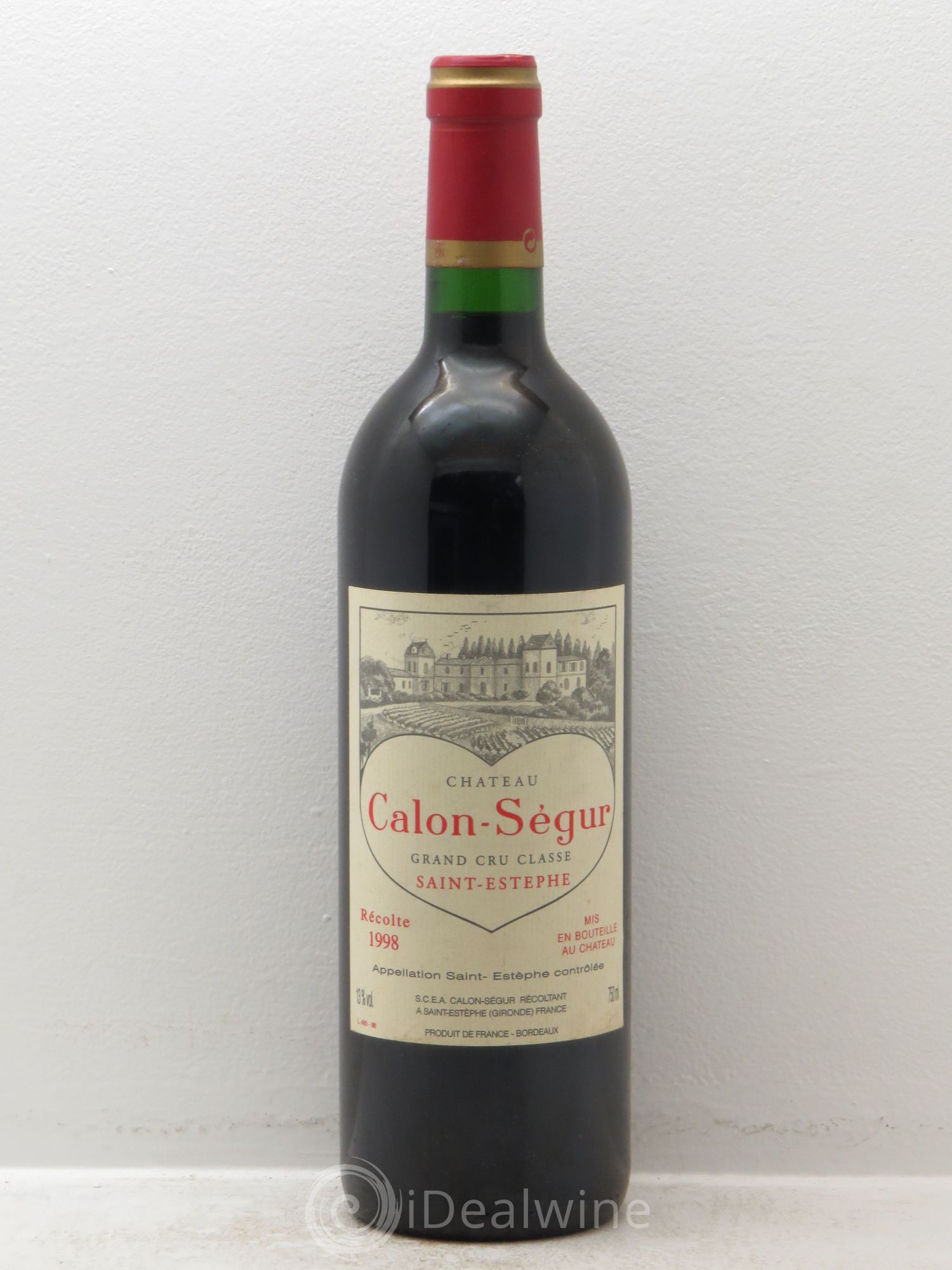 Château Calon Ségur 3ème Grand Cru Classé 1998 - Lot de 1 bouteille - 0