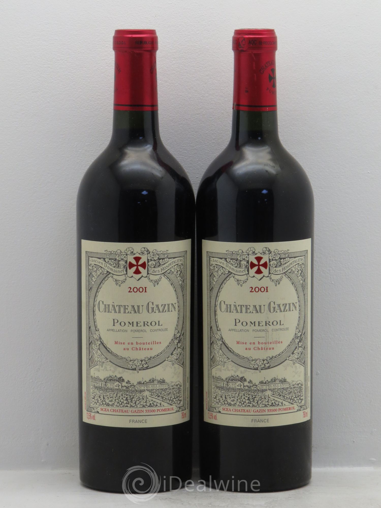 Château Gazin 2001 - Lot de 2 bouteilles - 0