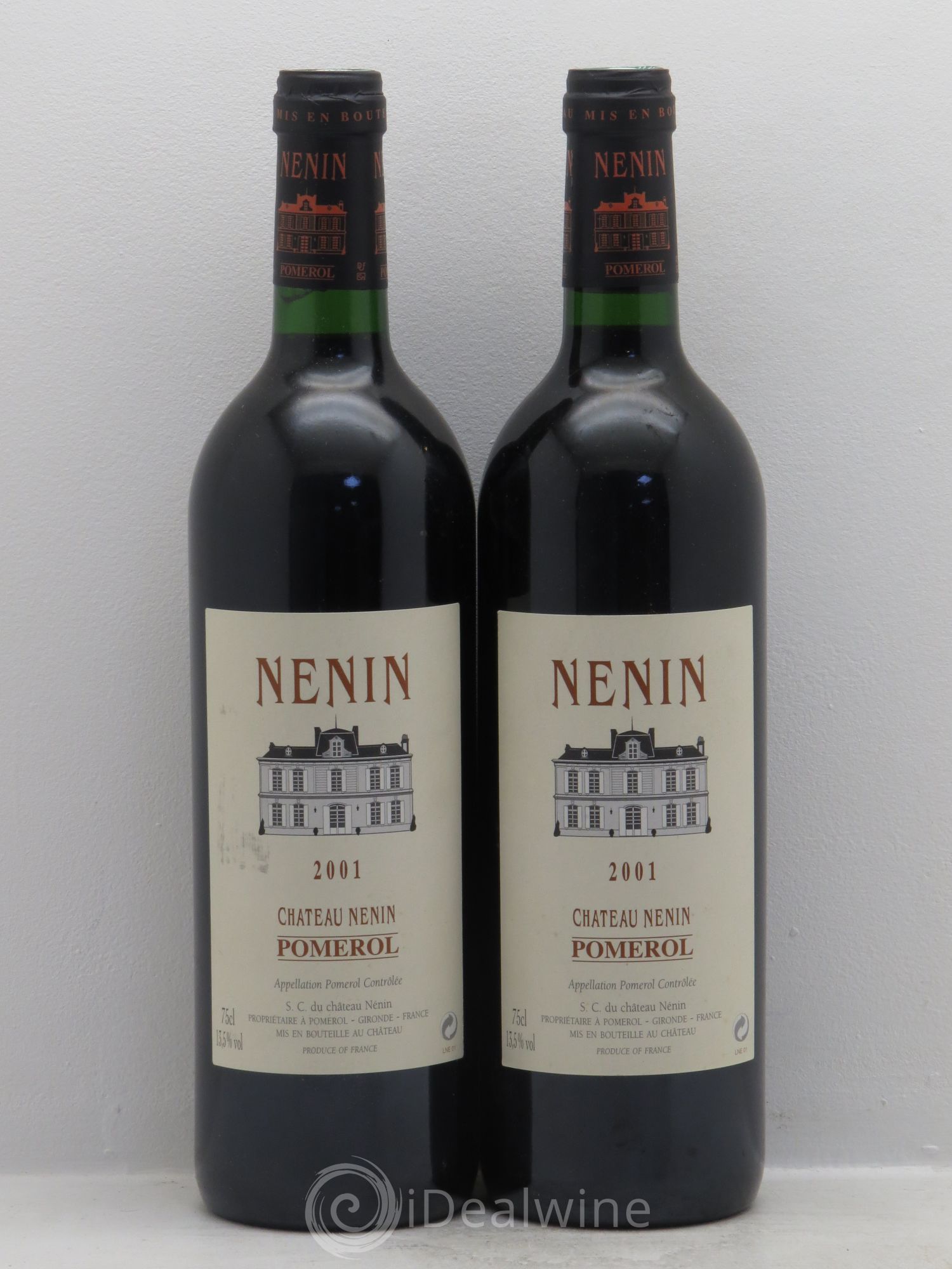 Château Nenin 2001 - Lot de 2 bouteilles - 0