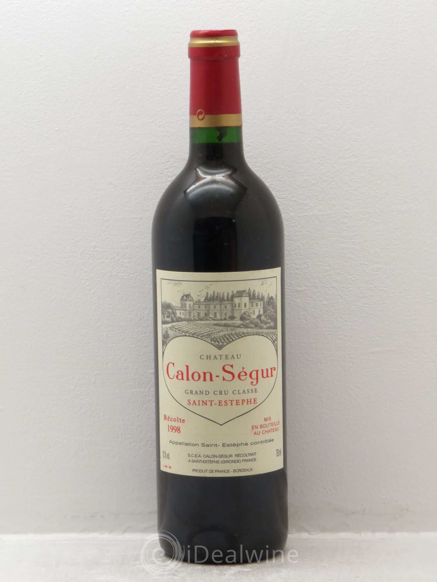 Château Calon Ségur 3ème Grand Cru Classé 1998 - Lot de 1 bouteille - 0