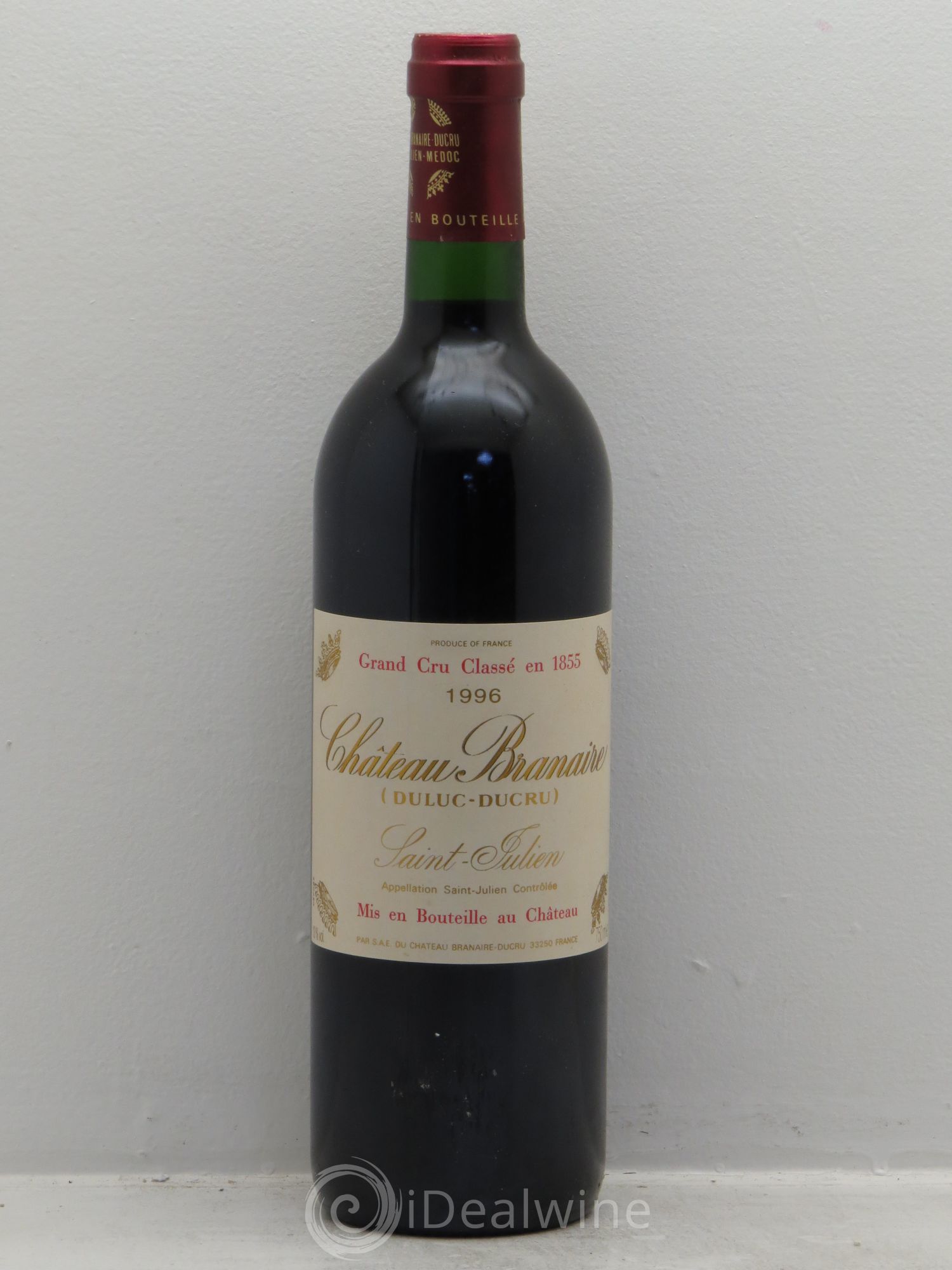 Château Branaire Ducru 4ème Grand Cru Classé 1996 - Lot de 1 bouteille - 0