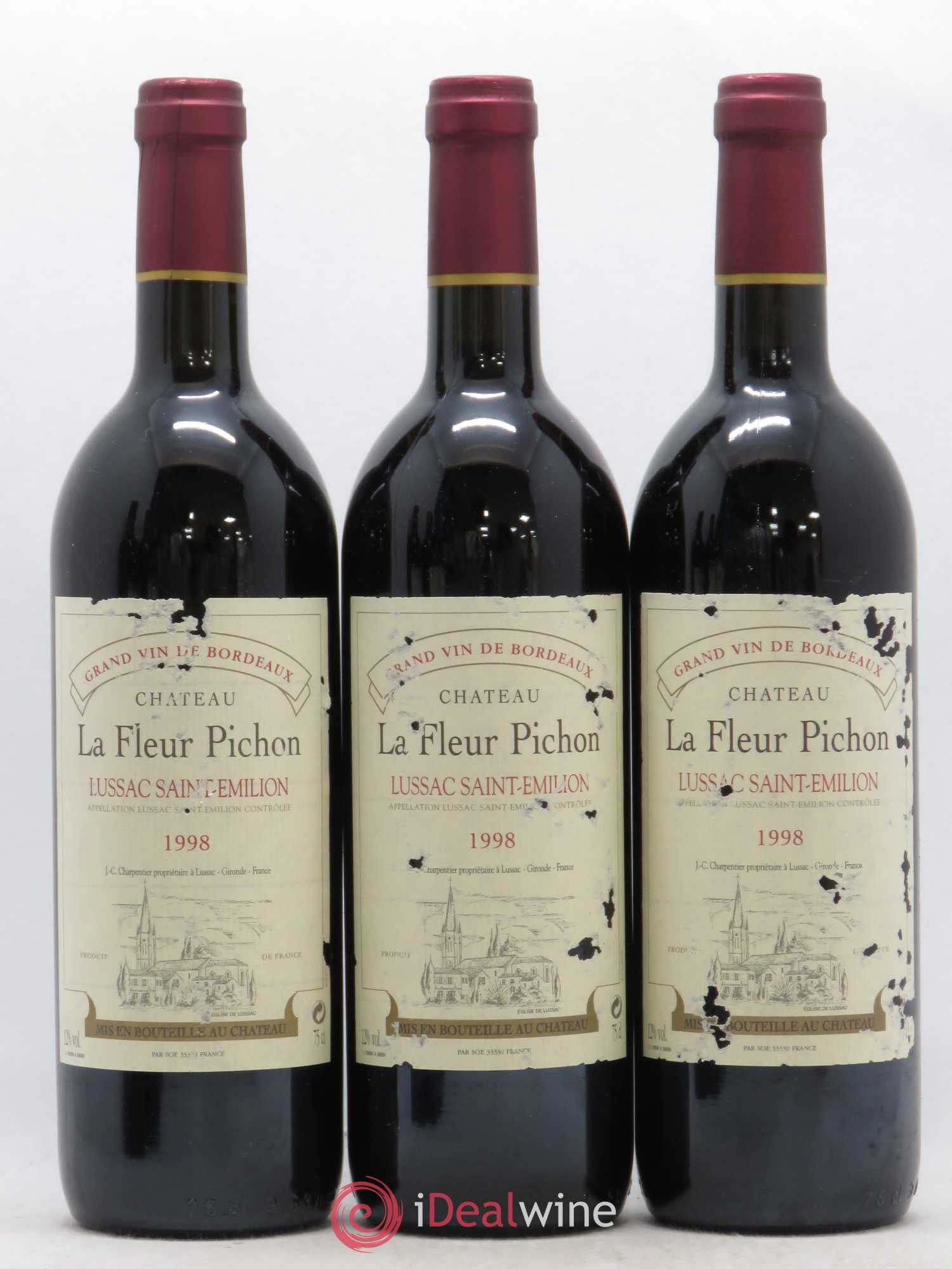 Lussac Saint-Émilion La Fleur Pichon 1998 - Lot of 6 bottles - 1