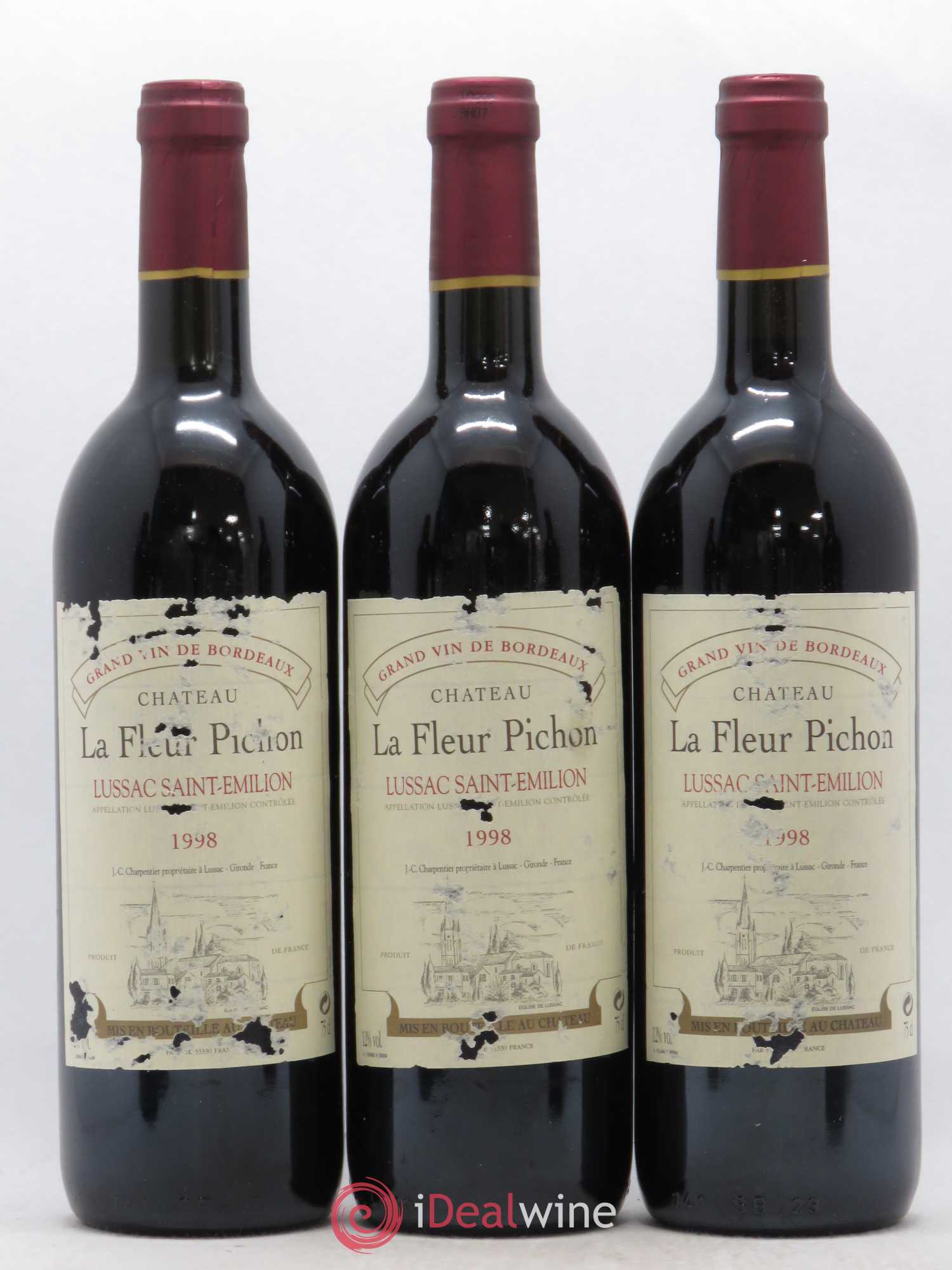Lussac Saint-Émilion La Fleur Pichon 1998 - Lot of 6 bottles - 2